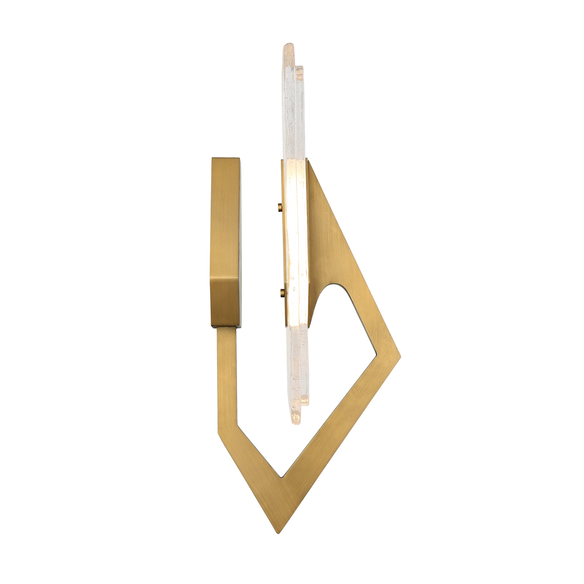 Down the Wrong Path 1 Light Sconce - Brass Kisser