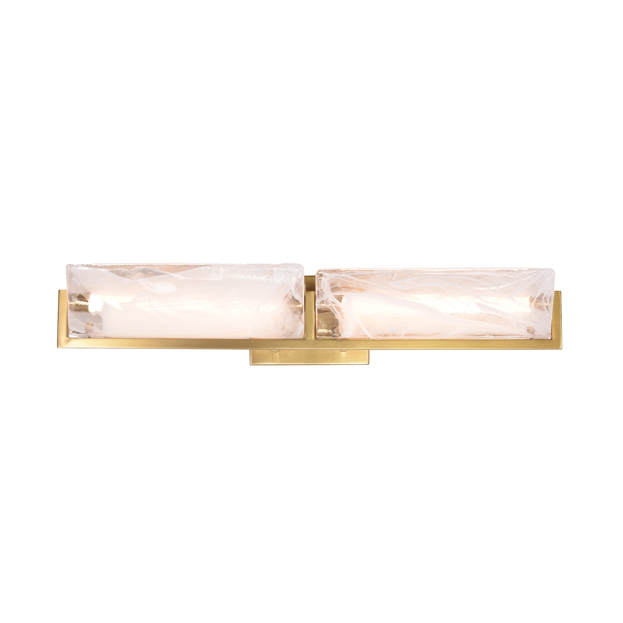 Mingle 2 Light Bath - Satin Brass