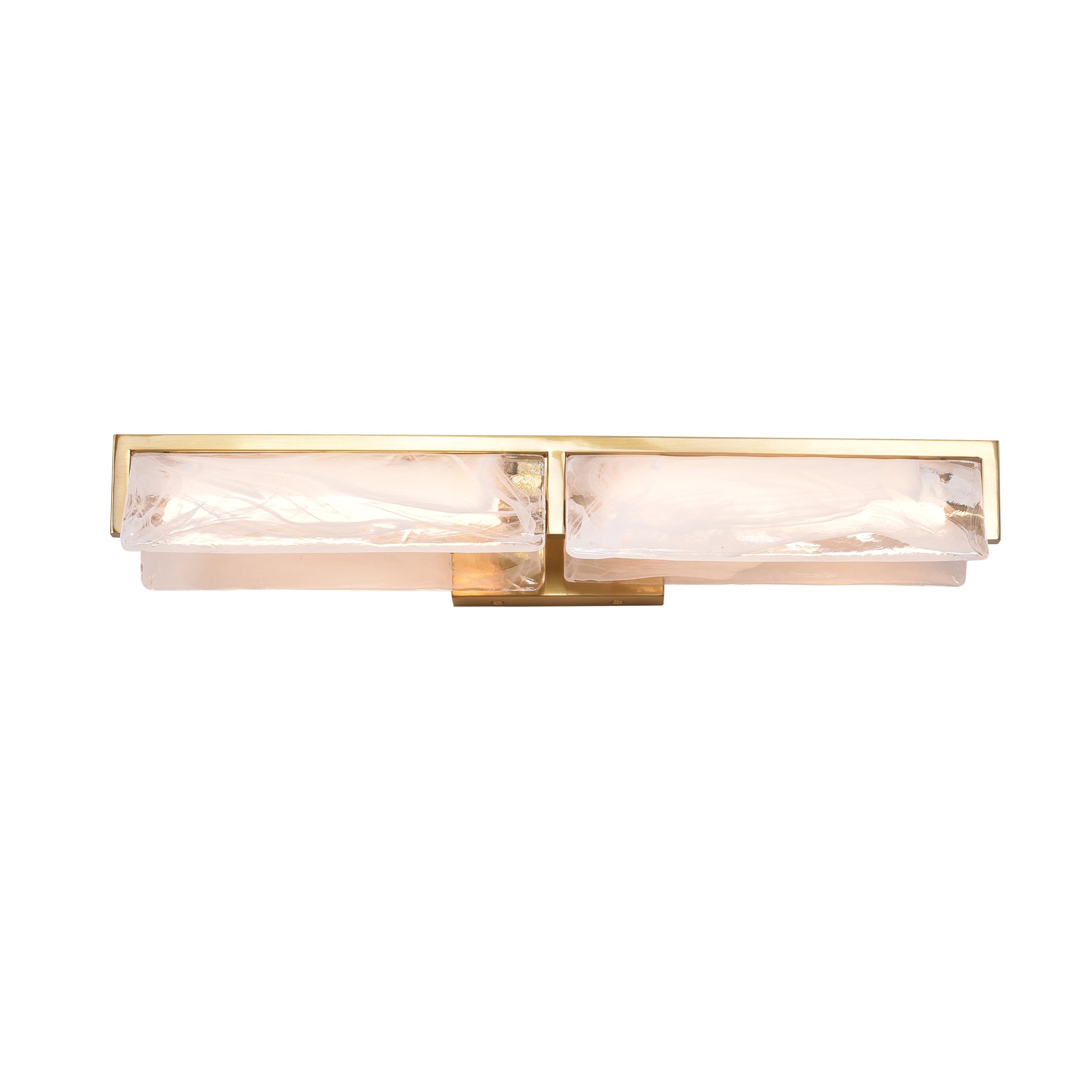 Mingle 2 Light Bath - Satin Brass