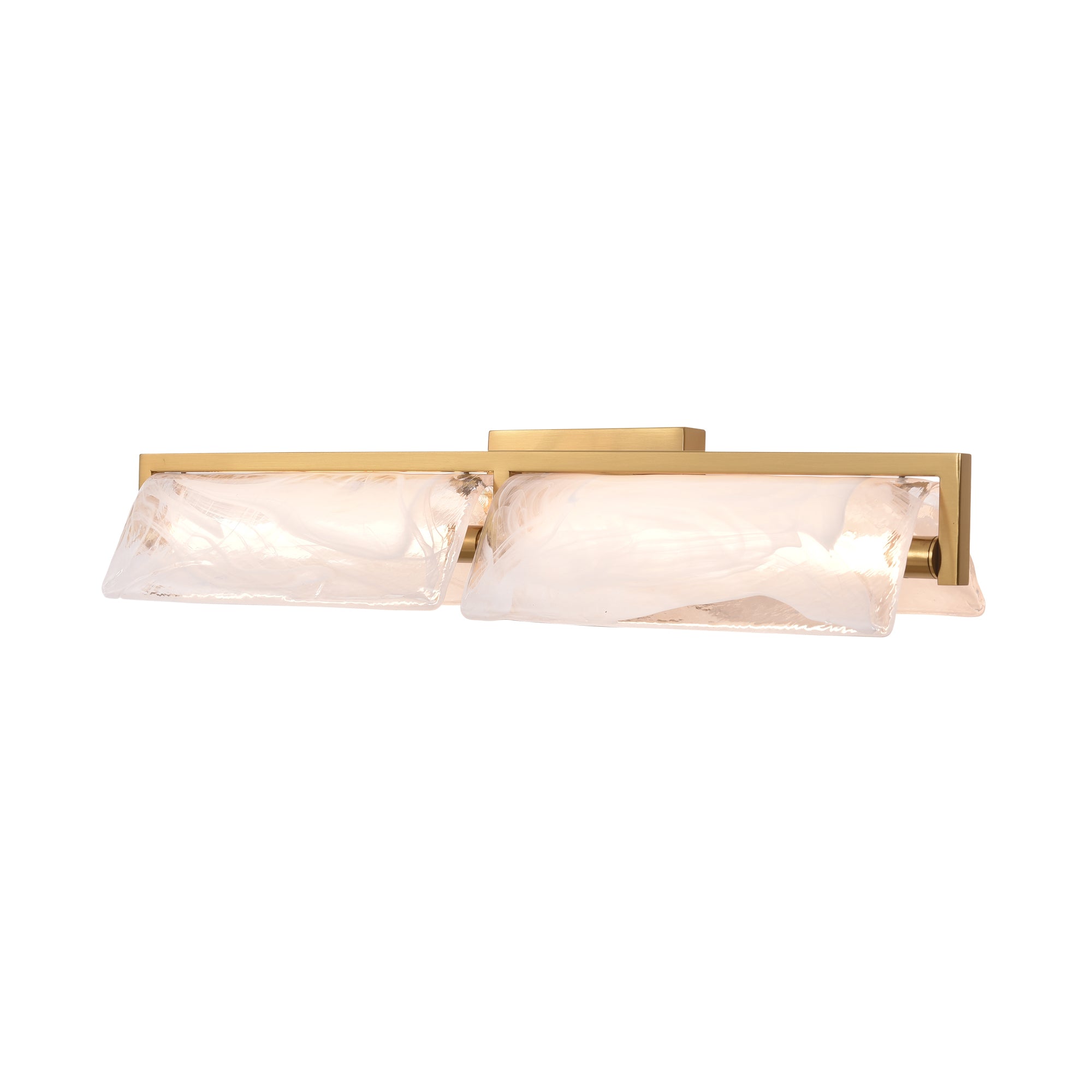 Mingle 2 Light Bath - Satin Brass
