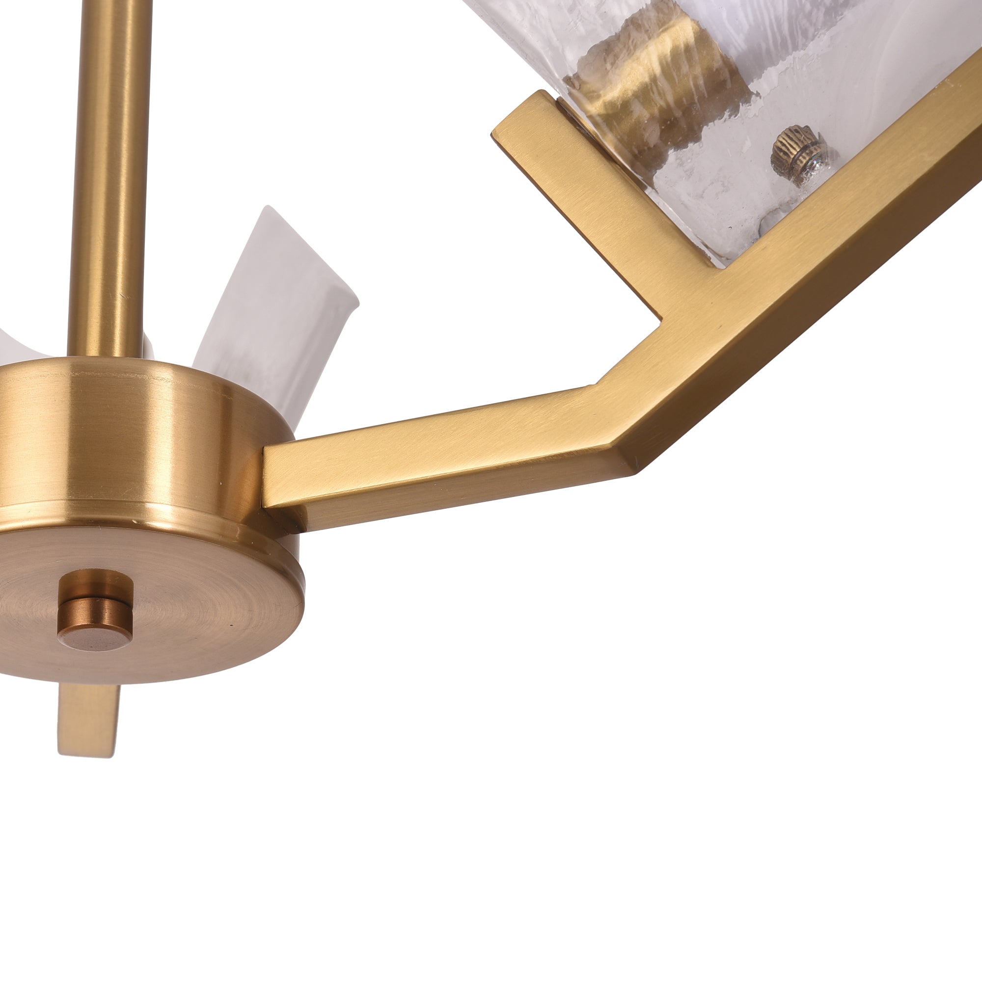 Mingle 3 Light Chandelier - Satin Brass