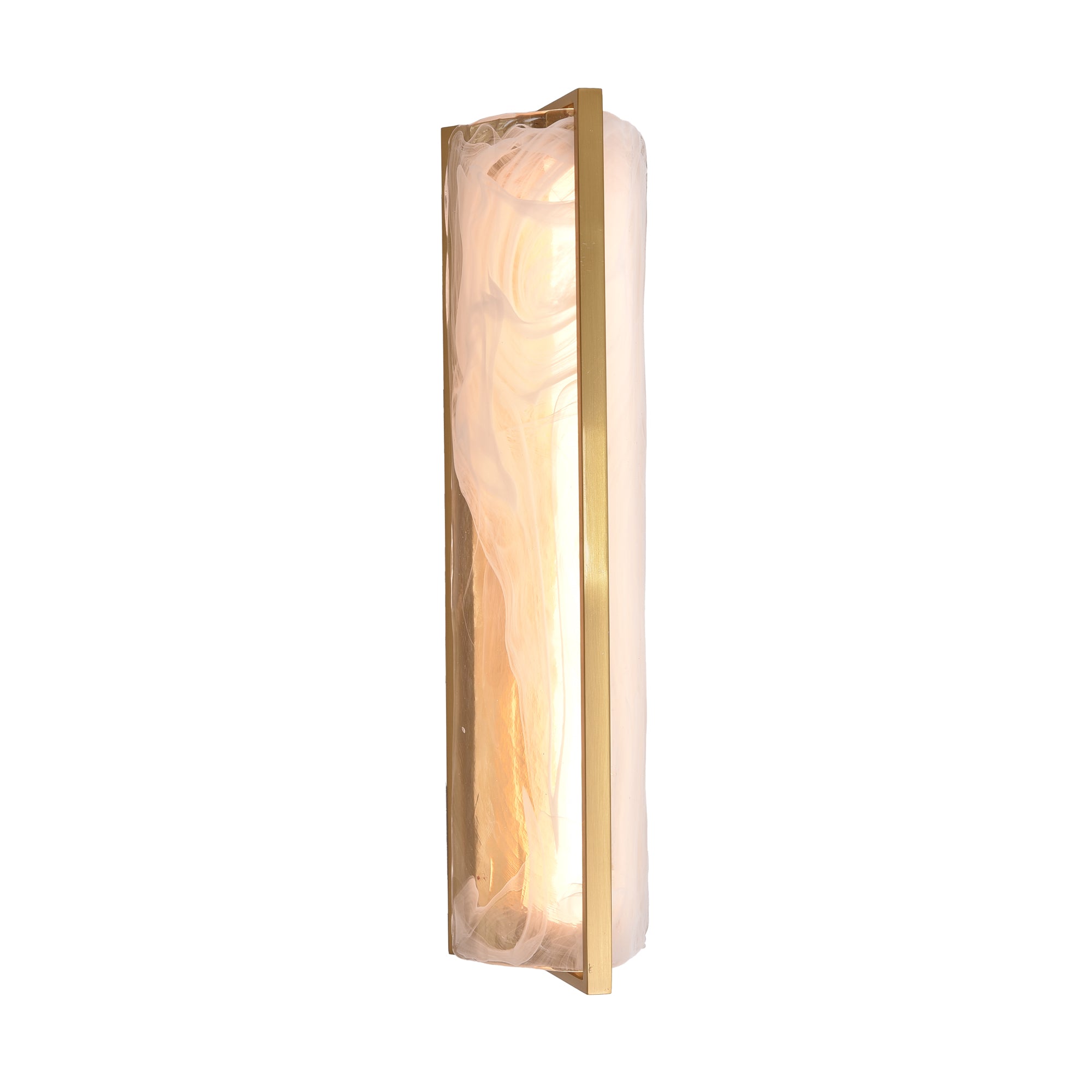 Mingle 1-Light Tall Sconce - Satin Brass