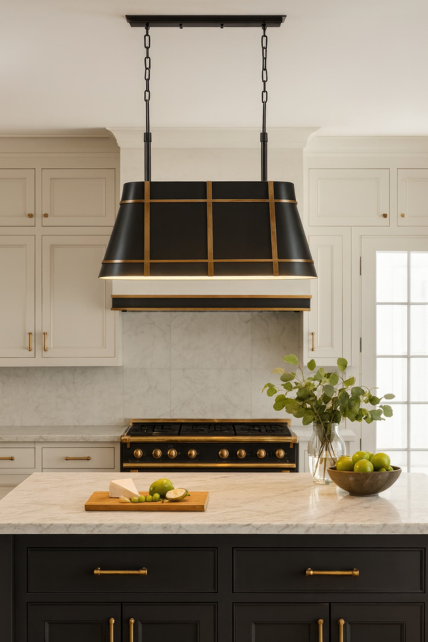 Brasserie 3 Light Linear - Blackened Zinc/Heritage Bronze