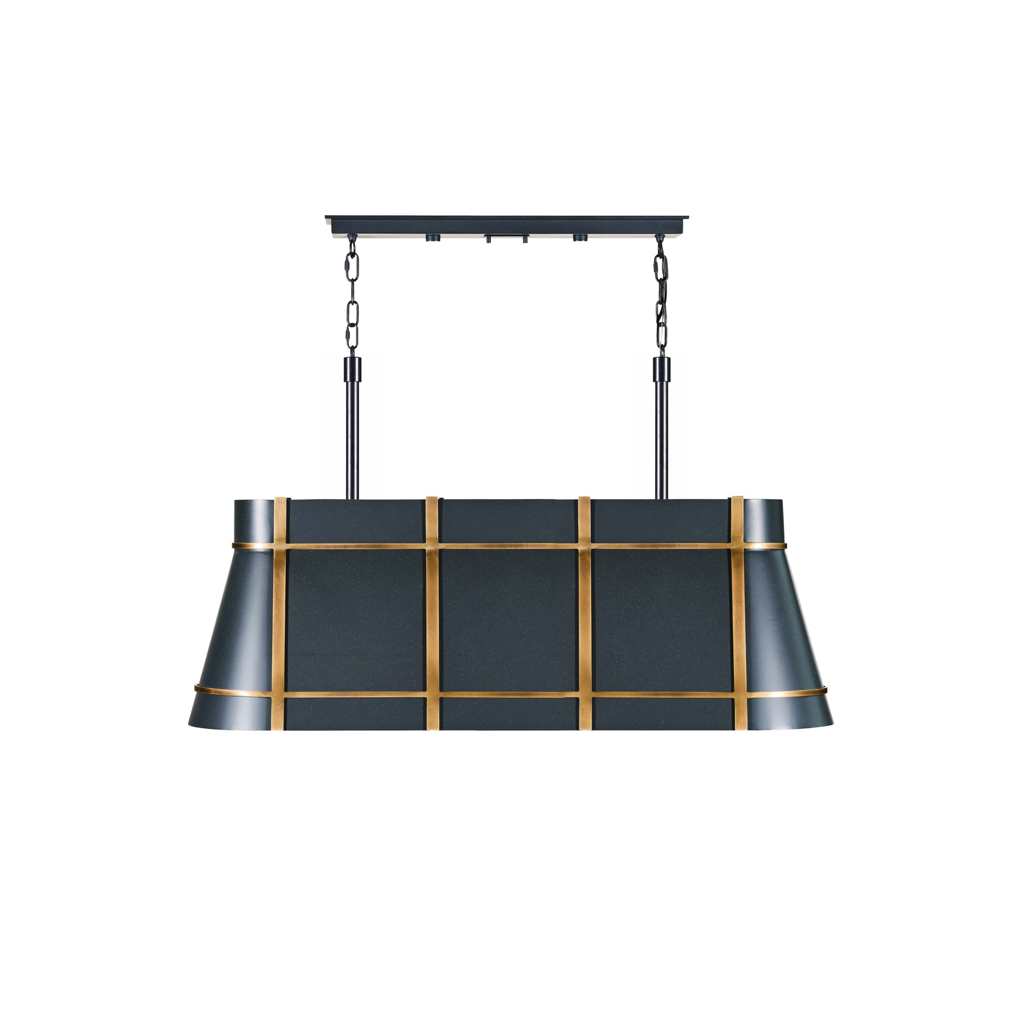 Brasserie 4-Light Linear - Blackened Zinc/Heritage Bronze