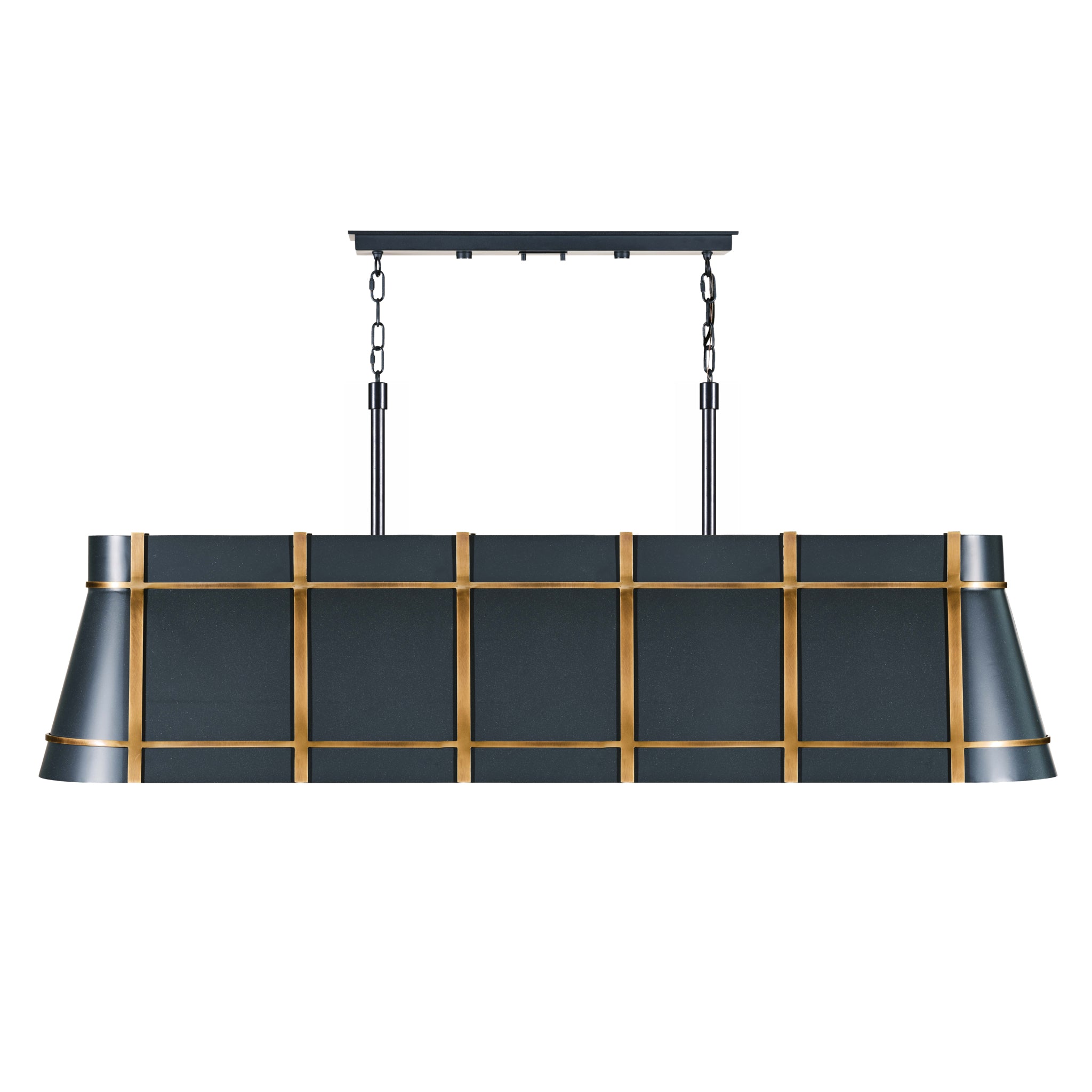 Brasserie 6 Light Linear - Blackened Zinc/Heritage Bronze