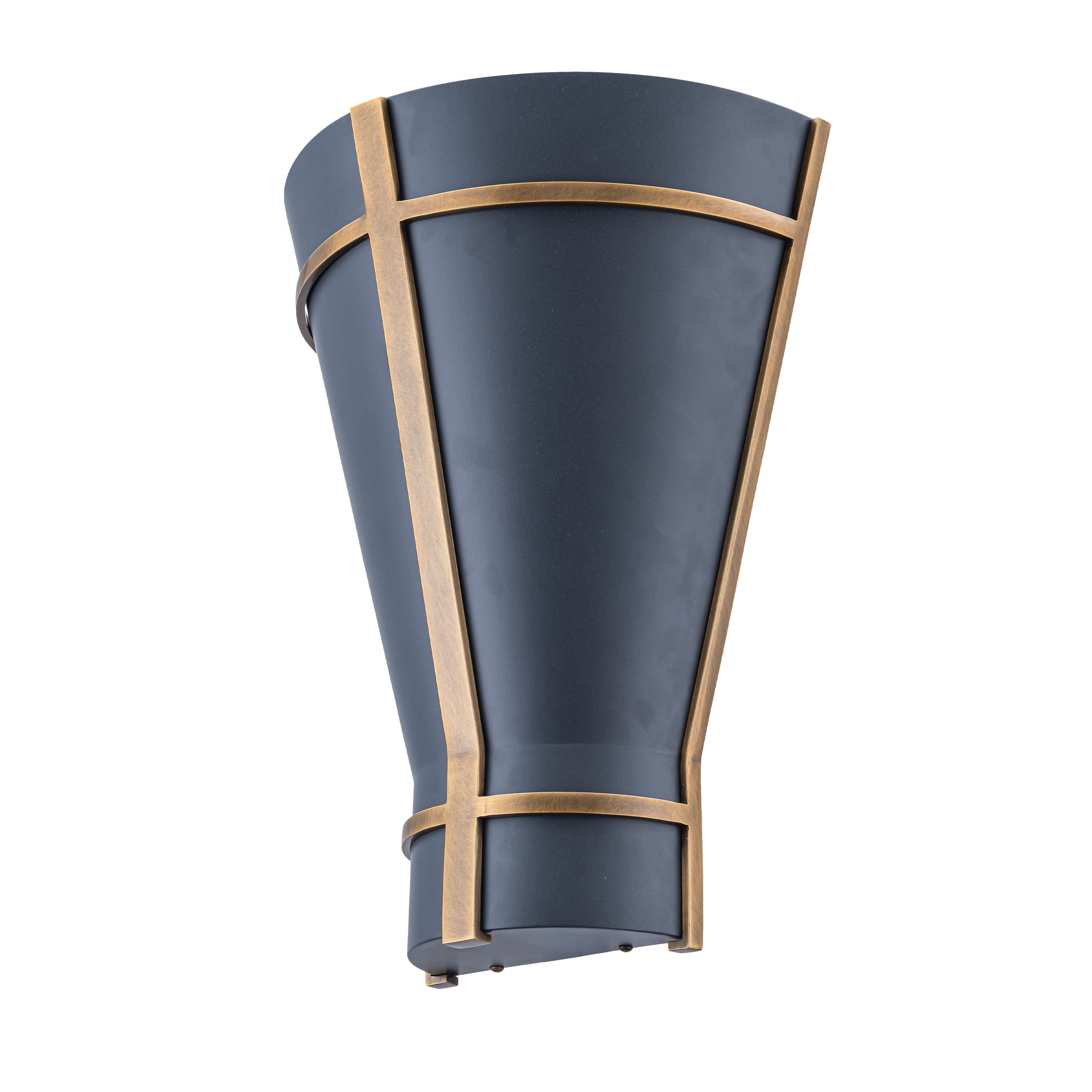 Brasserie 1-Light Sconce - Blackened Zinc/Heritage Bronze