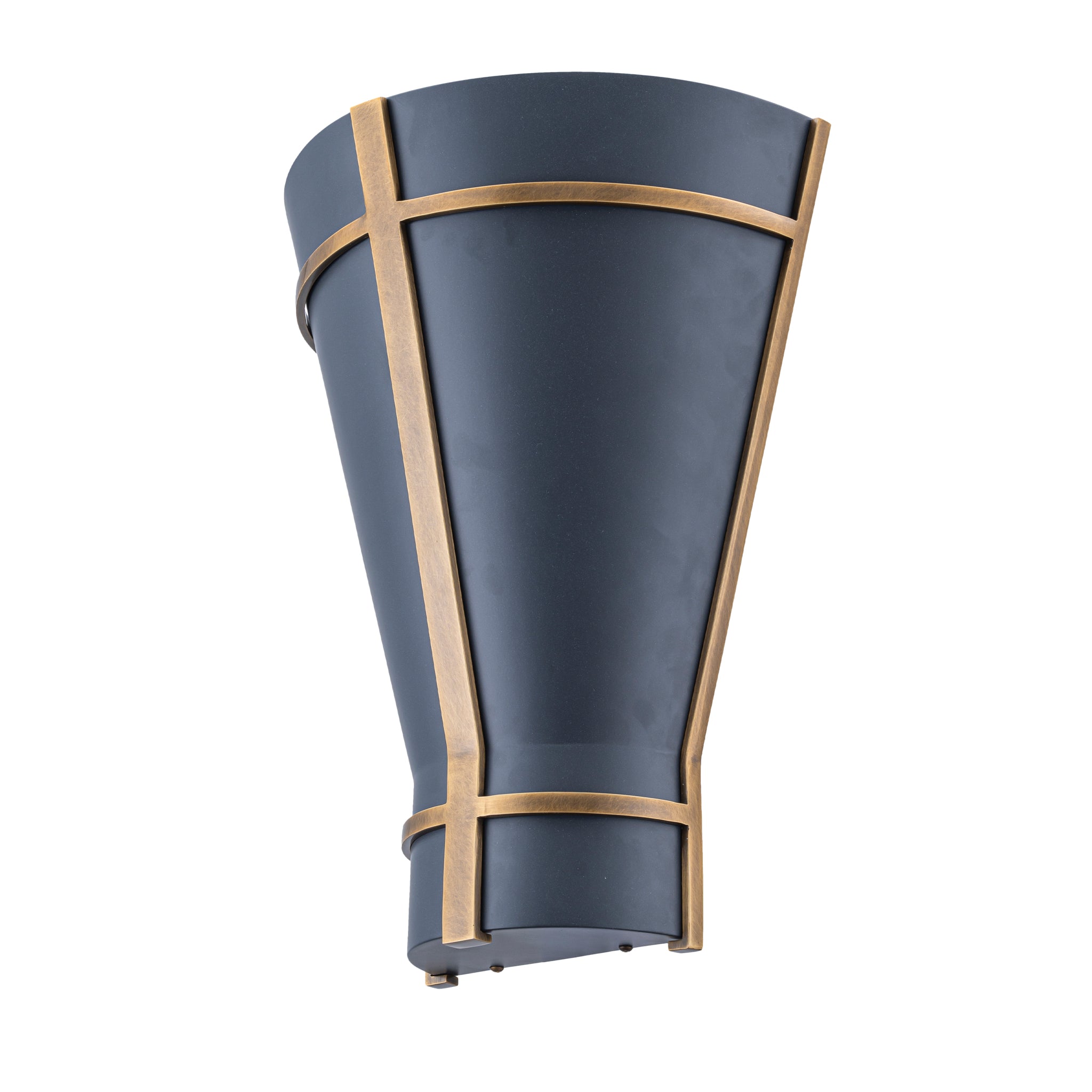 Brasserie 1 Light Sconce - Blackened Zinc/Heritage Bronze