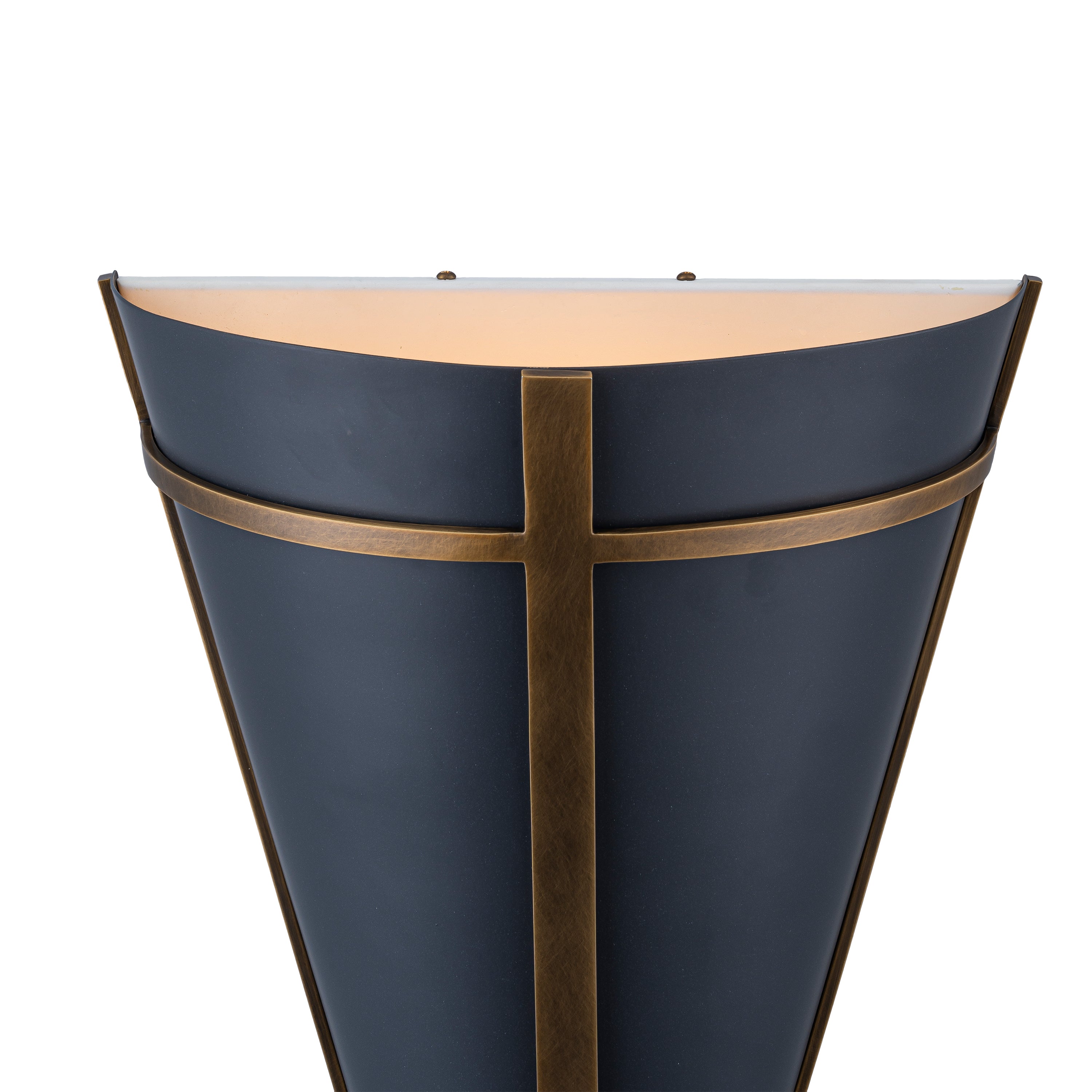 Brasserie 1-Light Sconce - Blackened Zinc/Heritage Bronze