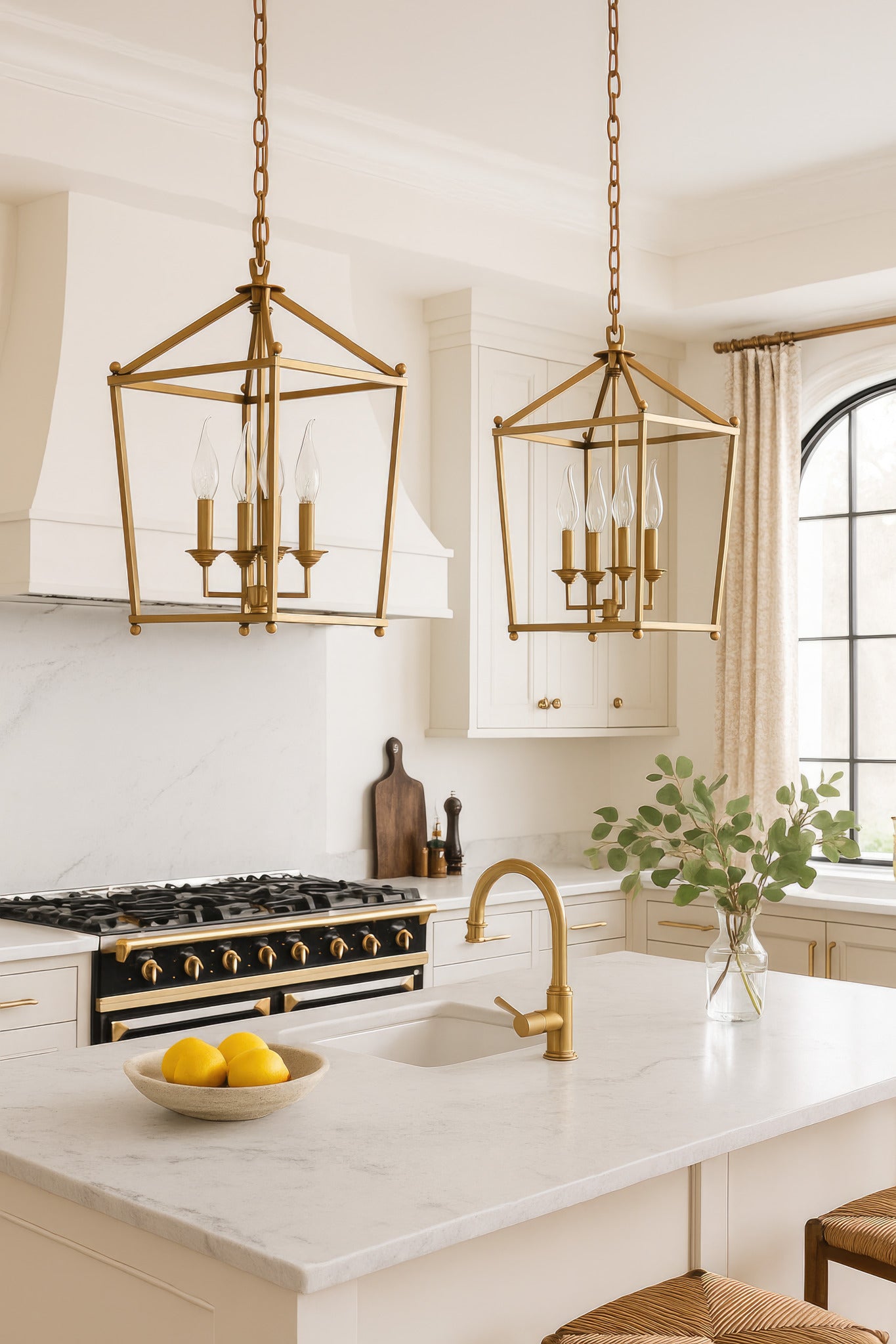 Gridlock 4 Light Pendant - Antique Bronze