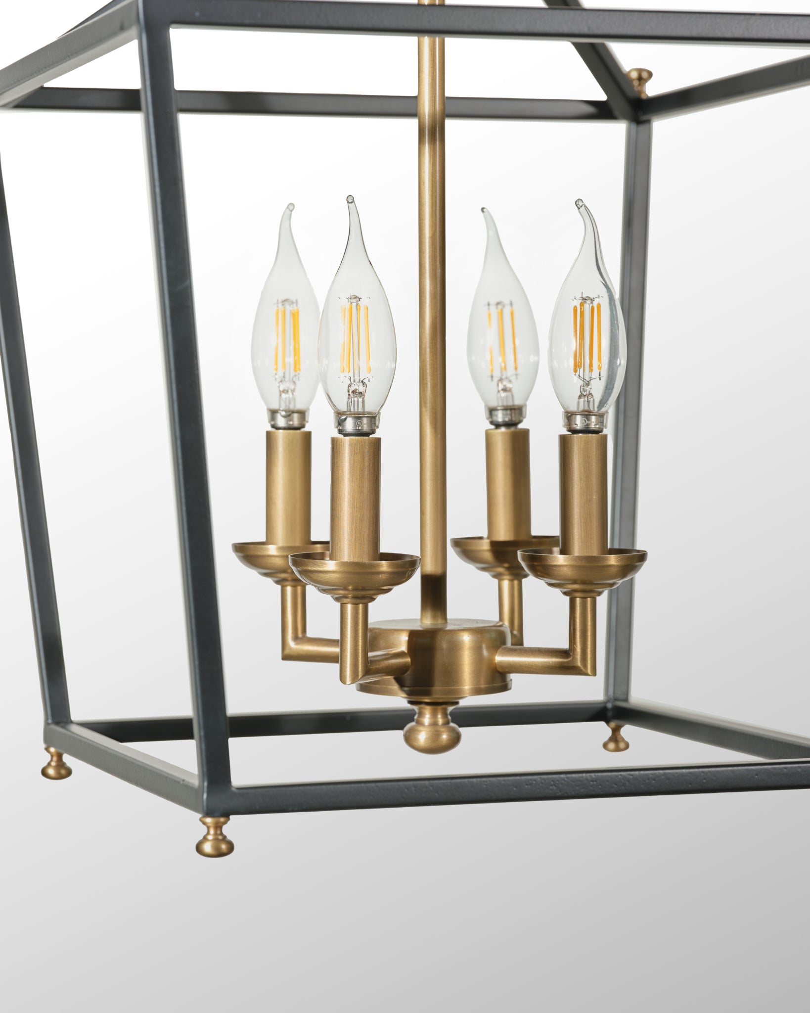 Gridlock 4 Light Pendant - Heritage Black/Antique Bronze
