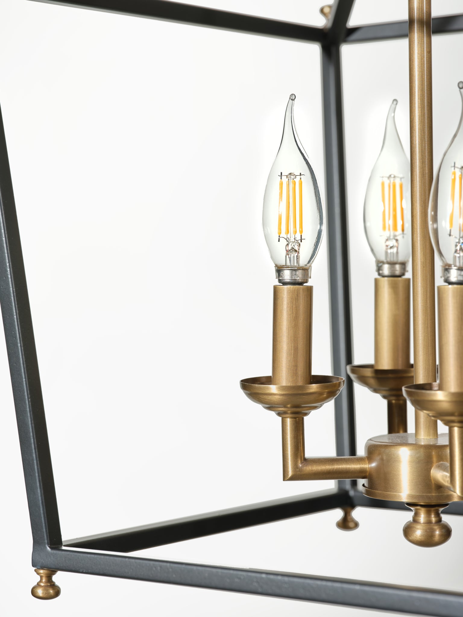 Gridlock 4 Light Pendant - Heritage Black/Antique Bronze