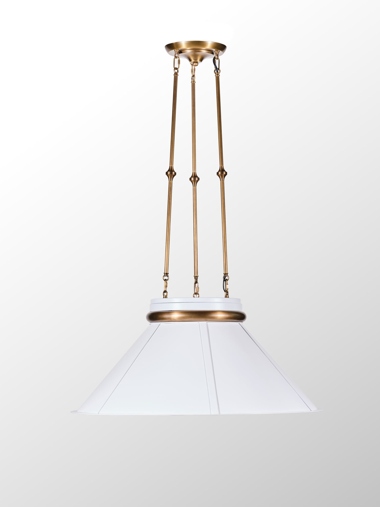Mood Swings 1 Light Round Pendant - Heritage White/Heritage Bronze