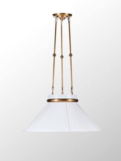 Mood Swings 1 Light Round Pendant - Heritage White/Heritage Bronze
