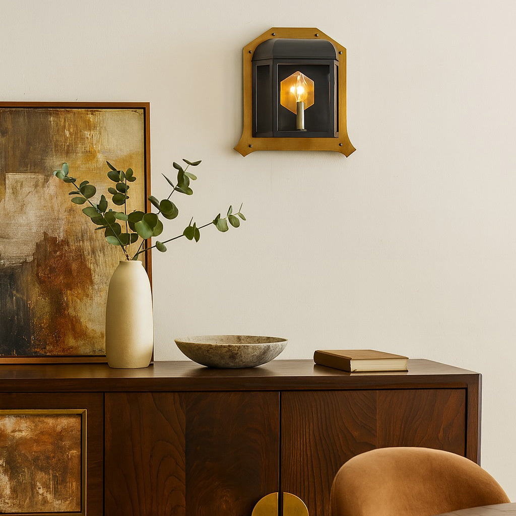 Gaslighter 1-Light Sconce - Blackened Zinc/Heritage Bronze