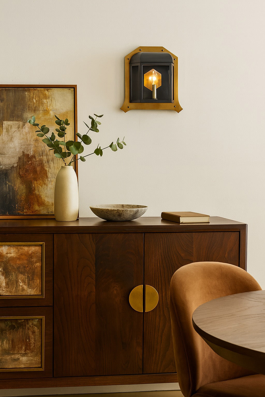 Gaslighter 1-Light Sconce - Blackened Zinc/Heritage Bronze