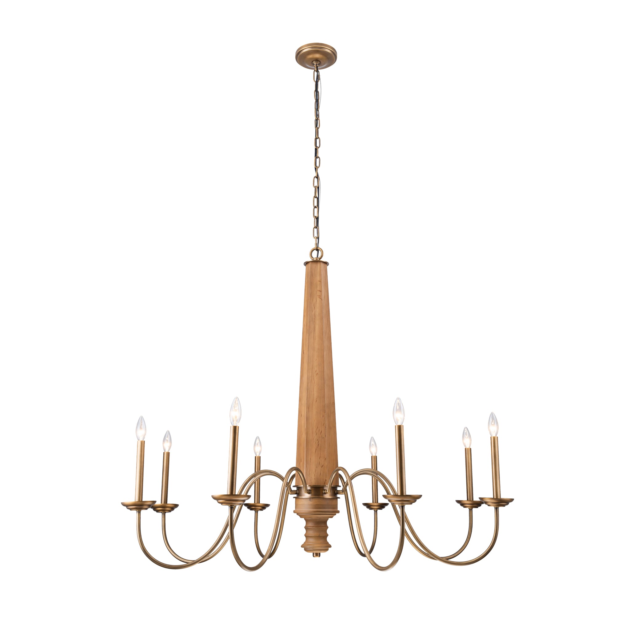 Dinner at 8 Light Chandelier - Heritage Bronze