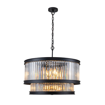 Double Take 14 Light 2-Tier Pendant - Heritage Black