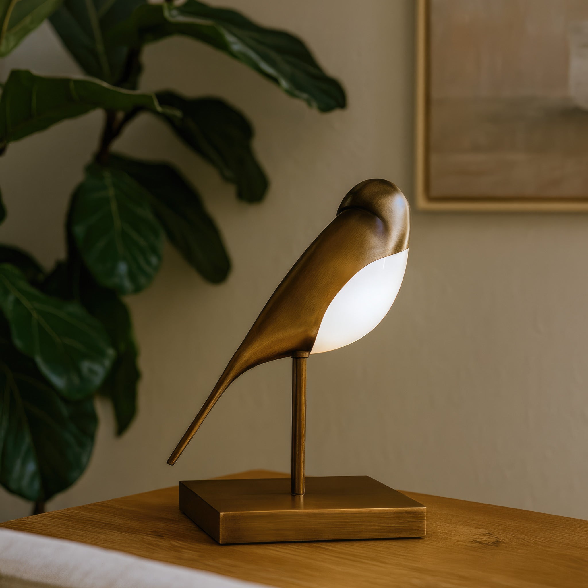 Hope 1 Light Table Lamp - Malouf Foundation Partnership - Heritage Bronze