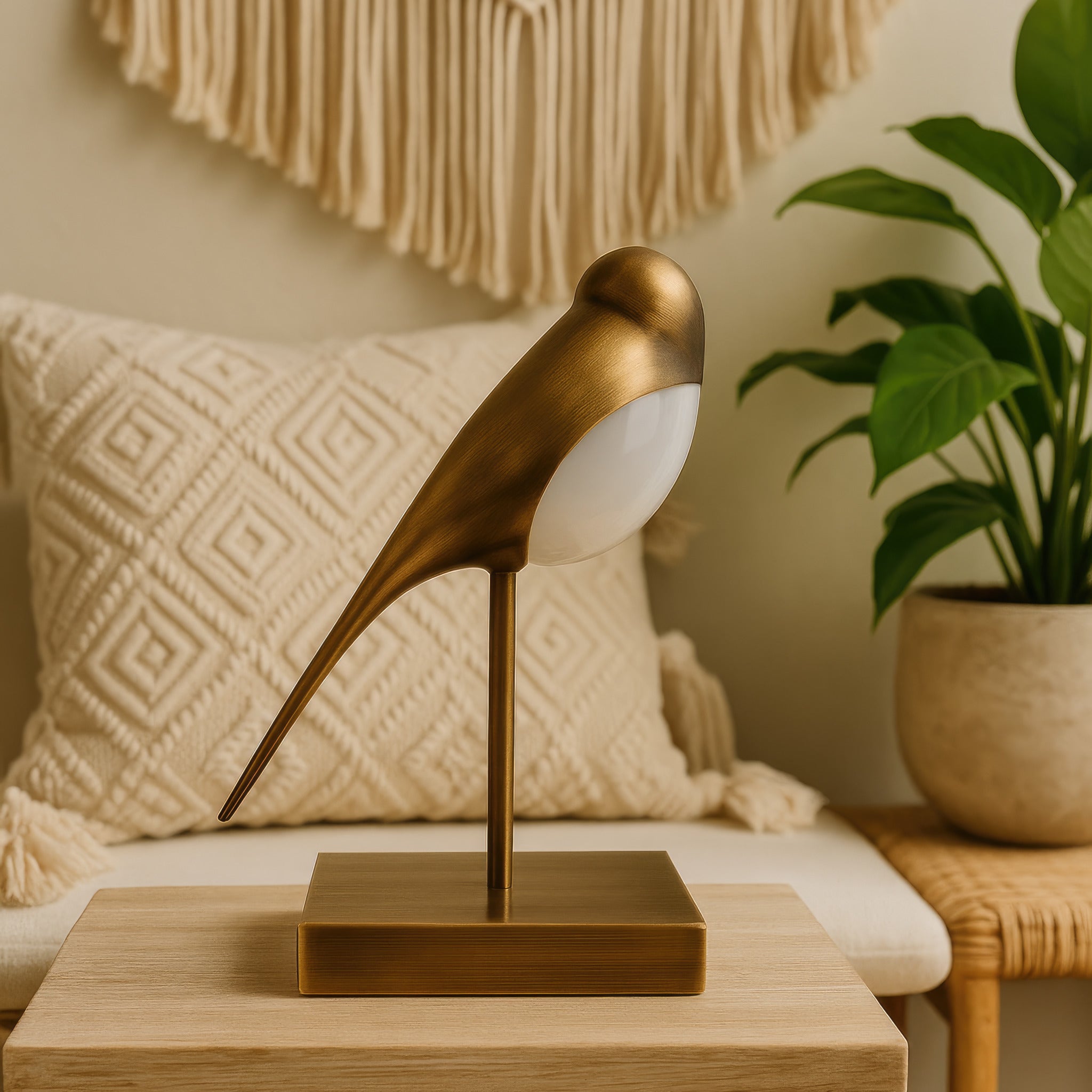 Hope 1 Light Table Lamp - Malouf Foundation Partnership - Heritage Bronze