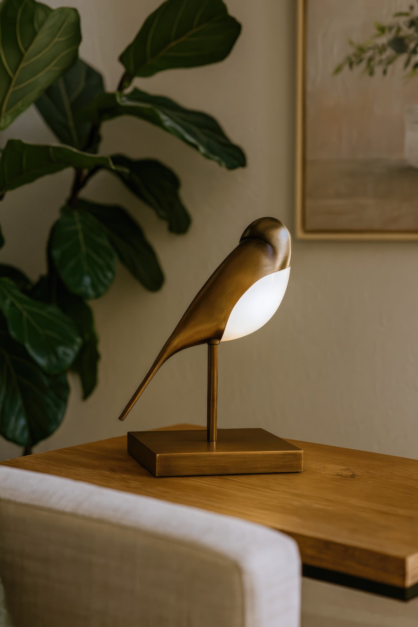 Hope 1 Light Table Lamp - Malouf Foundation Partnership - Heritage Bronze