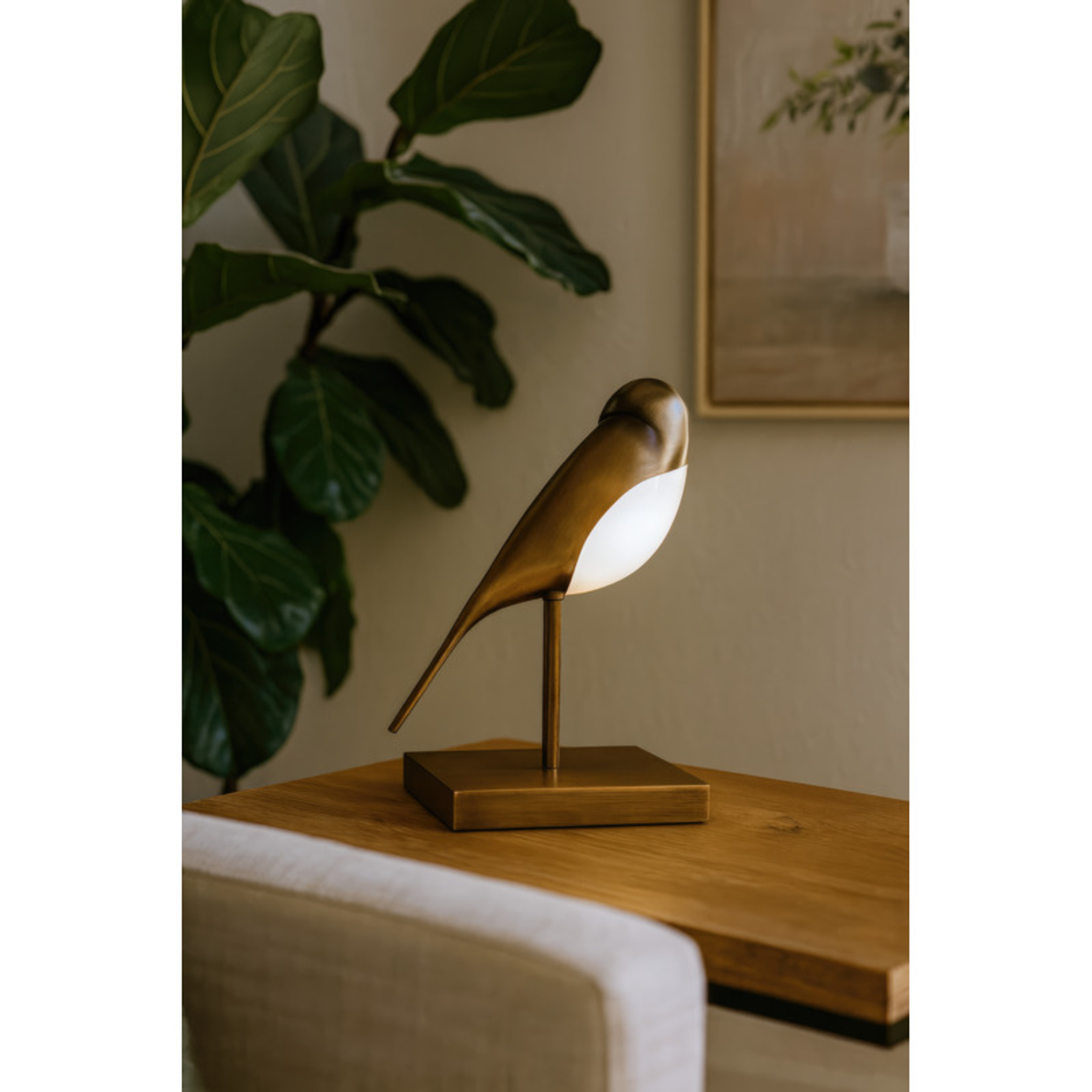 Hope 1-Light Malouf Foundation Table Lamp - Heritage Bronze