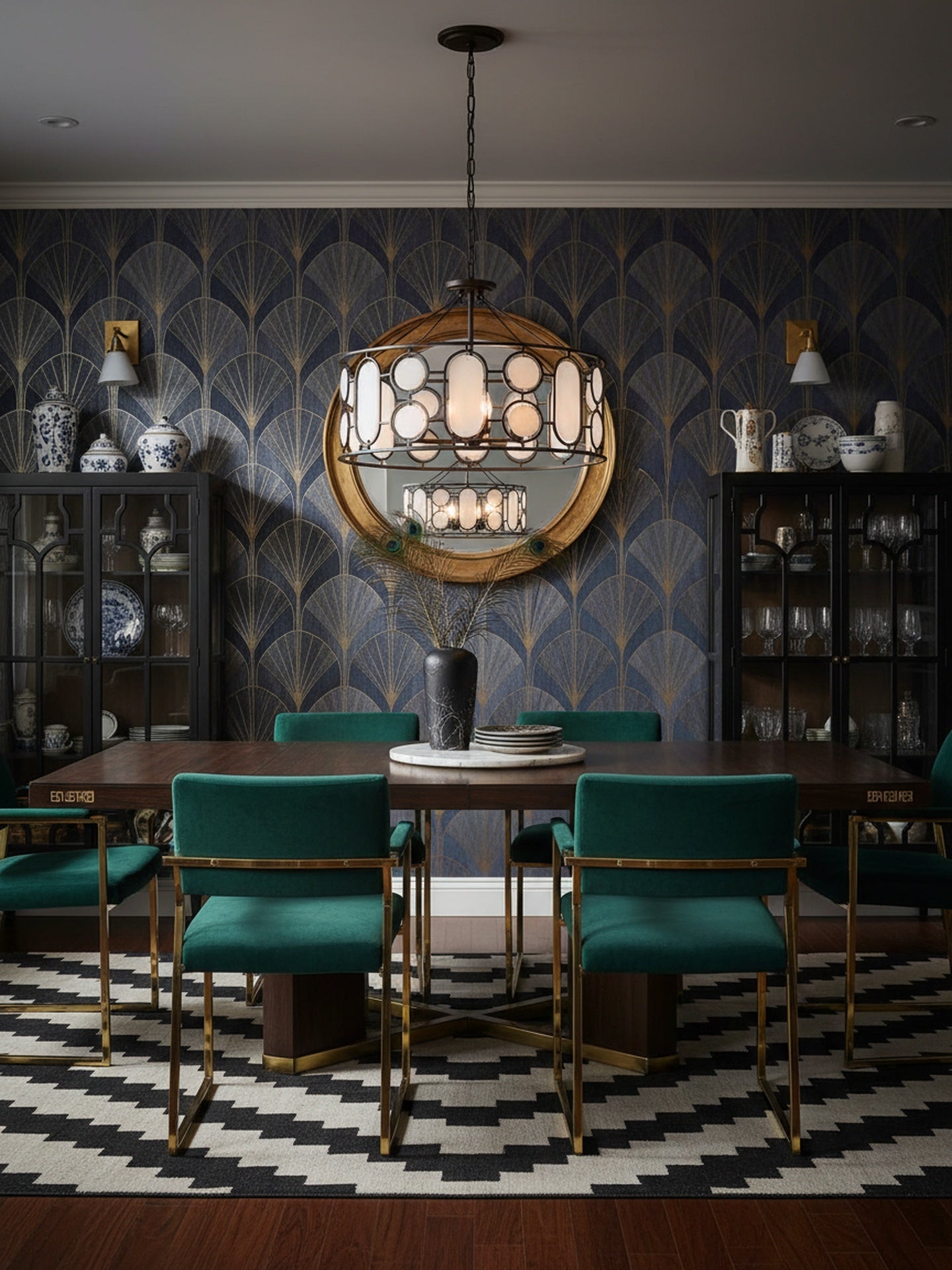Oval Office 6 Light Pendant
