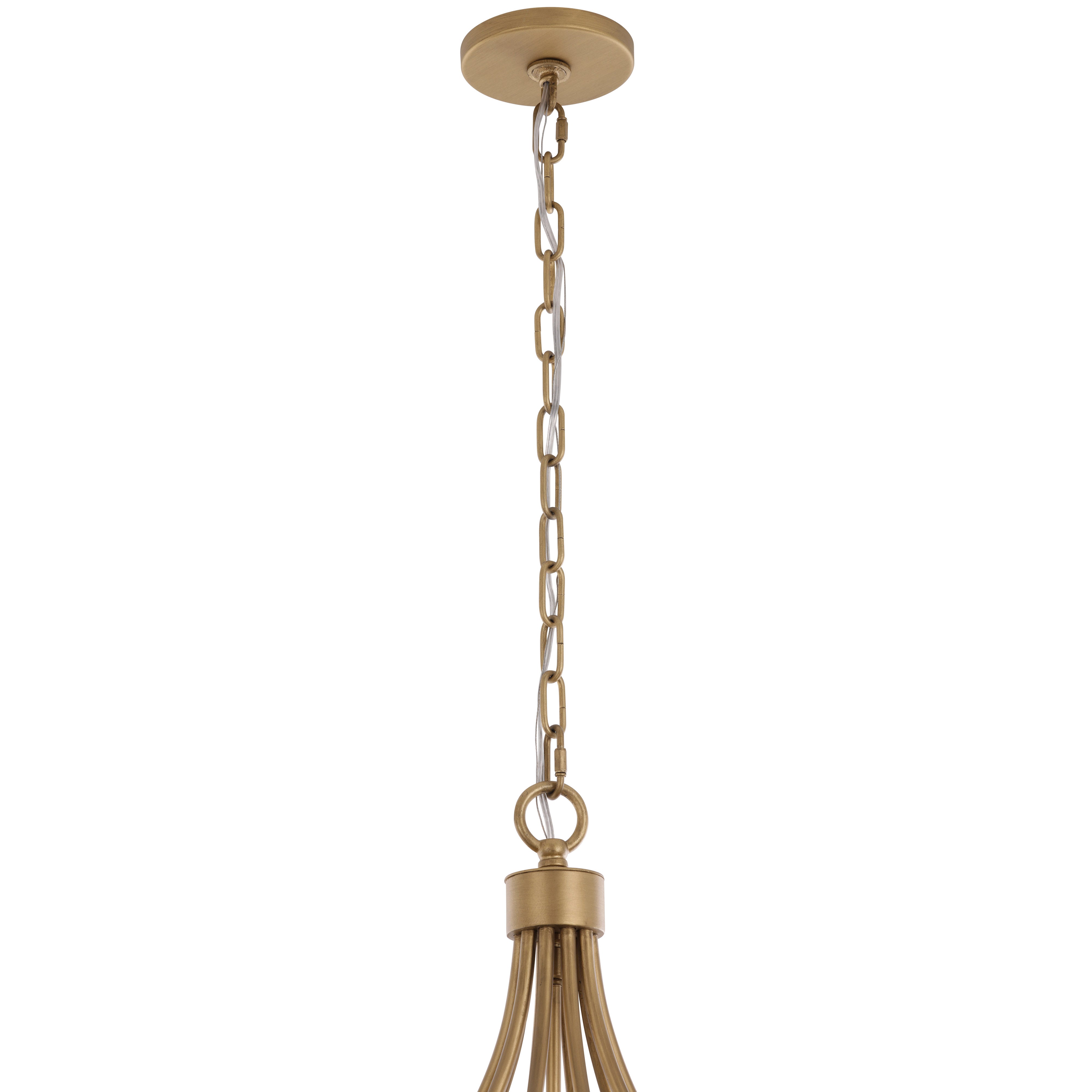 Panelist 5 Light Pendant - Brass Kisser