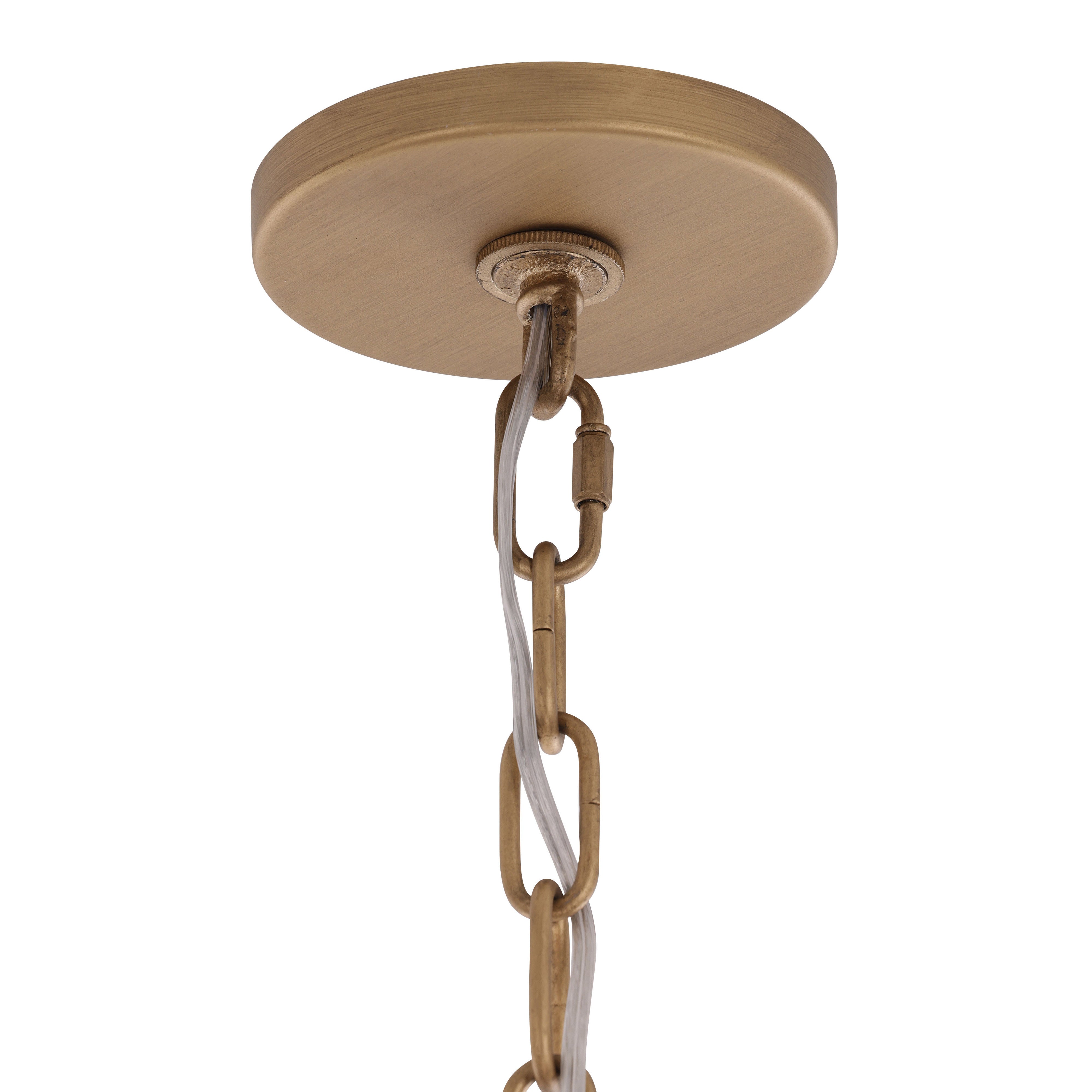 Panelist 5 Light Pendant - Brass Kisser