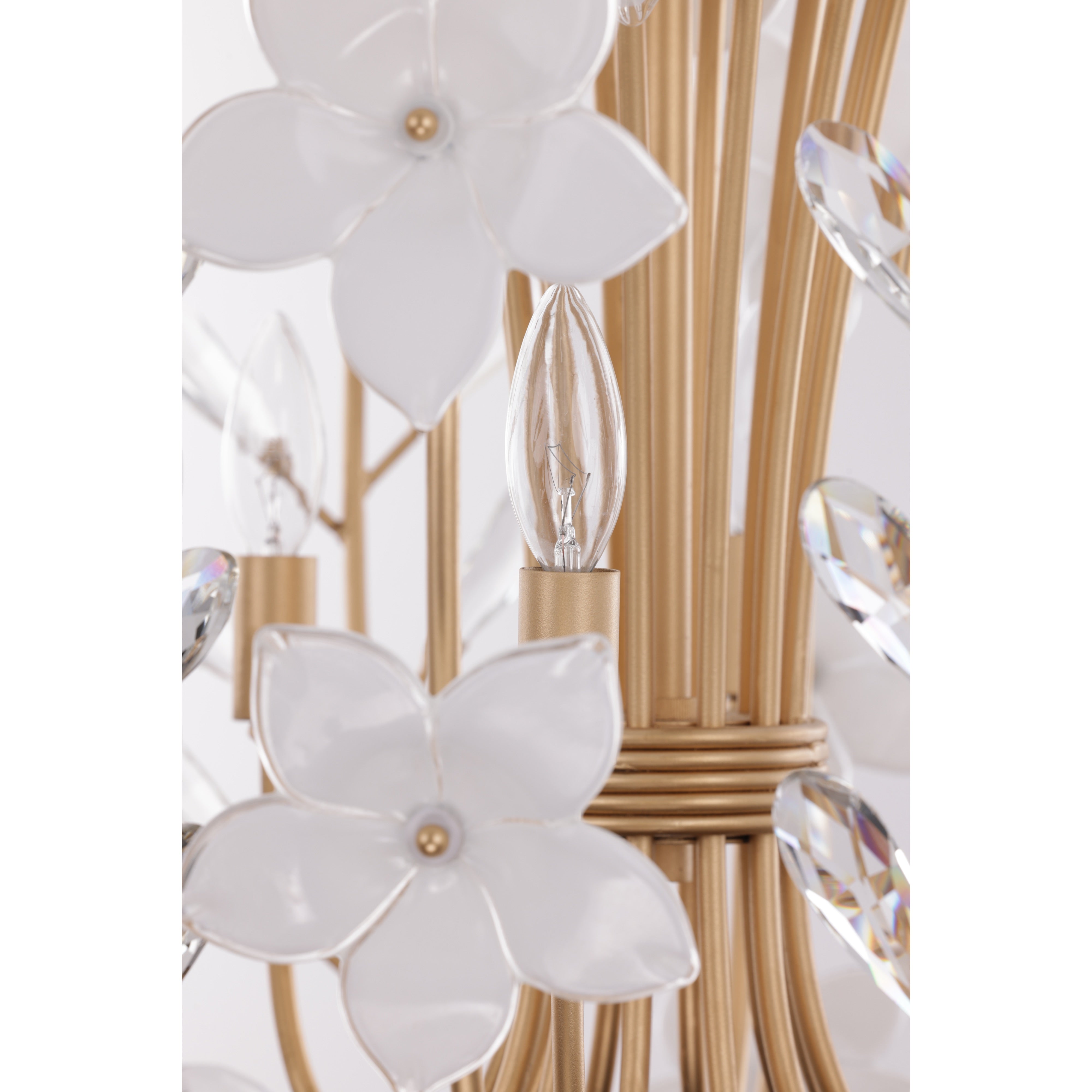 Petal Court 9 Light Chandelier - French Gold