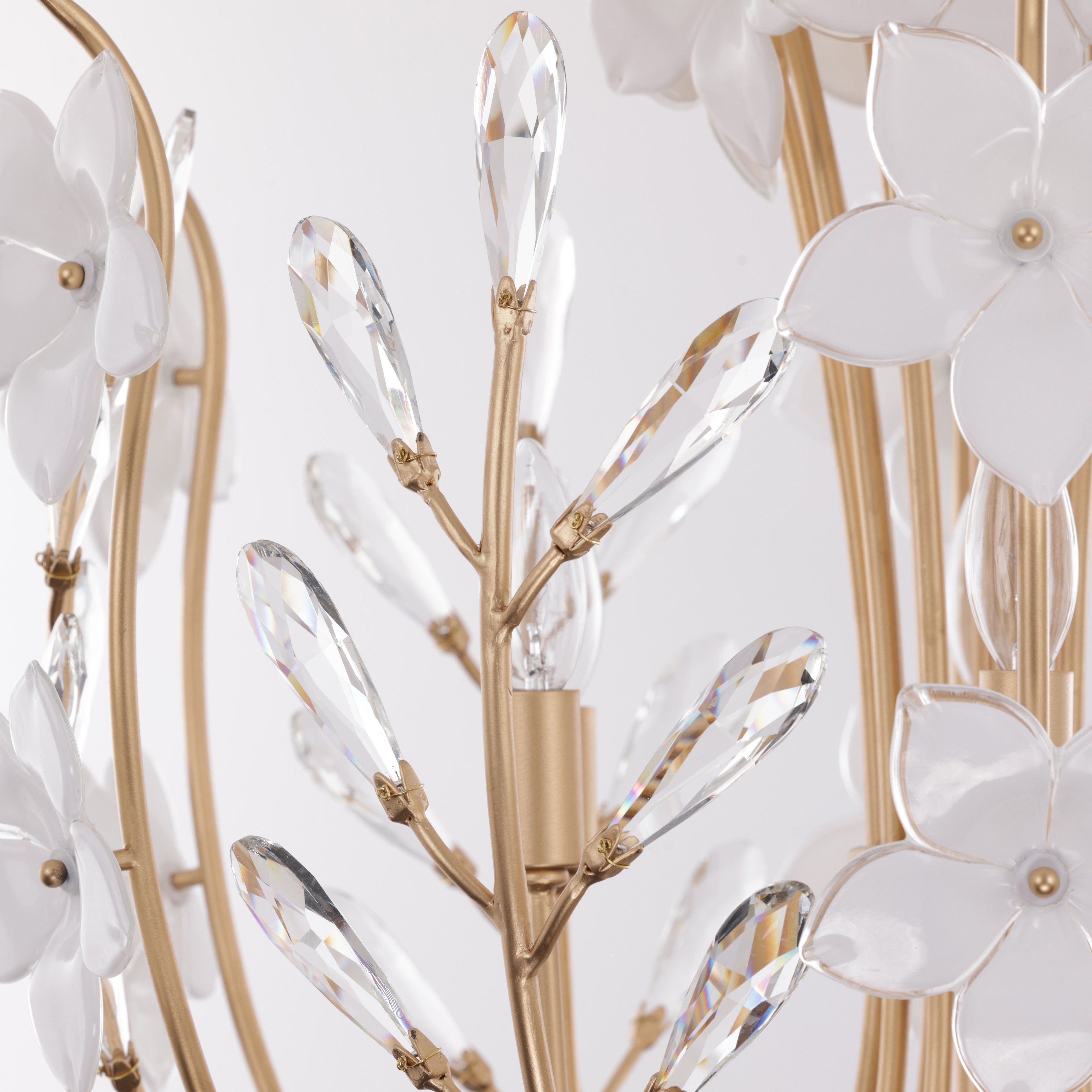 Petal Court 9 Light Chandelier - French Gold