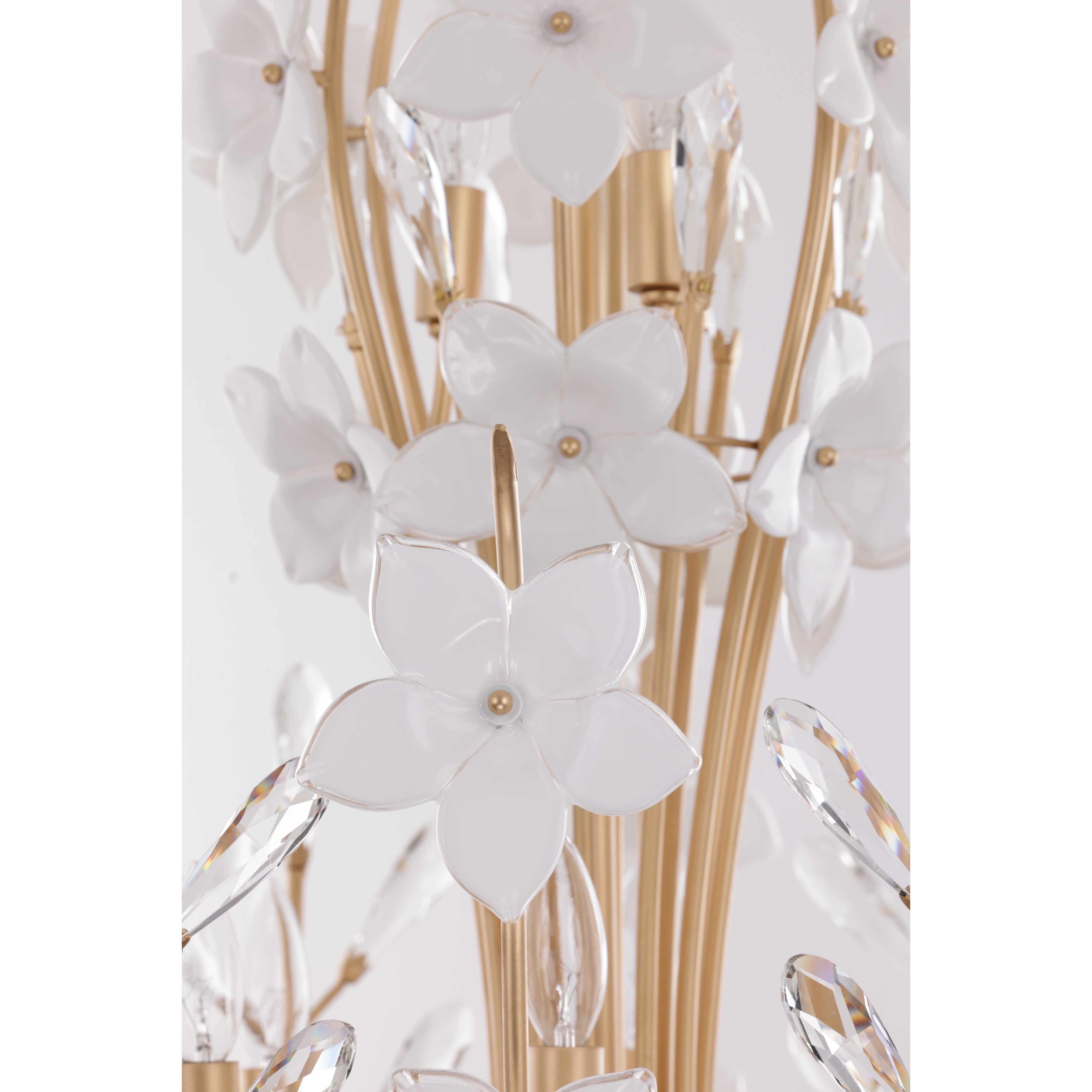 Petal Court 9 Light Chandelier - French Gold