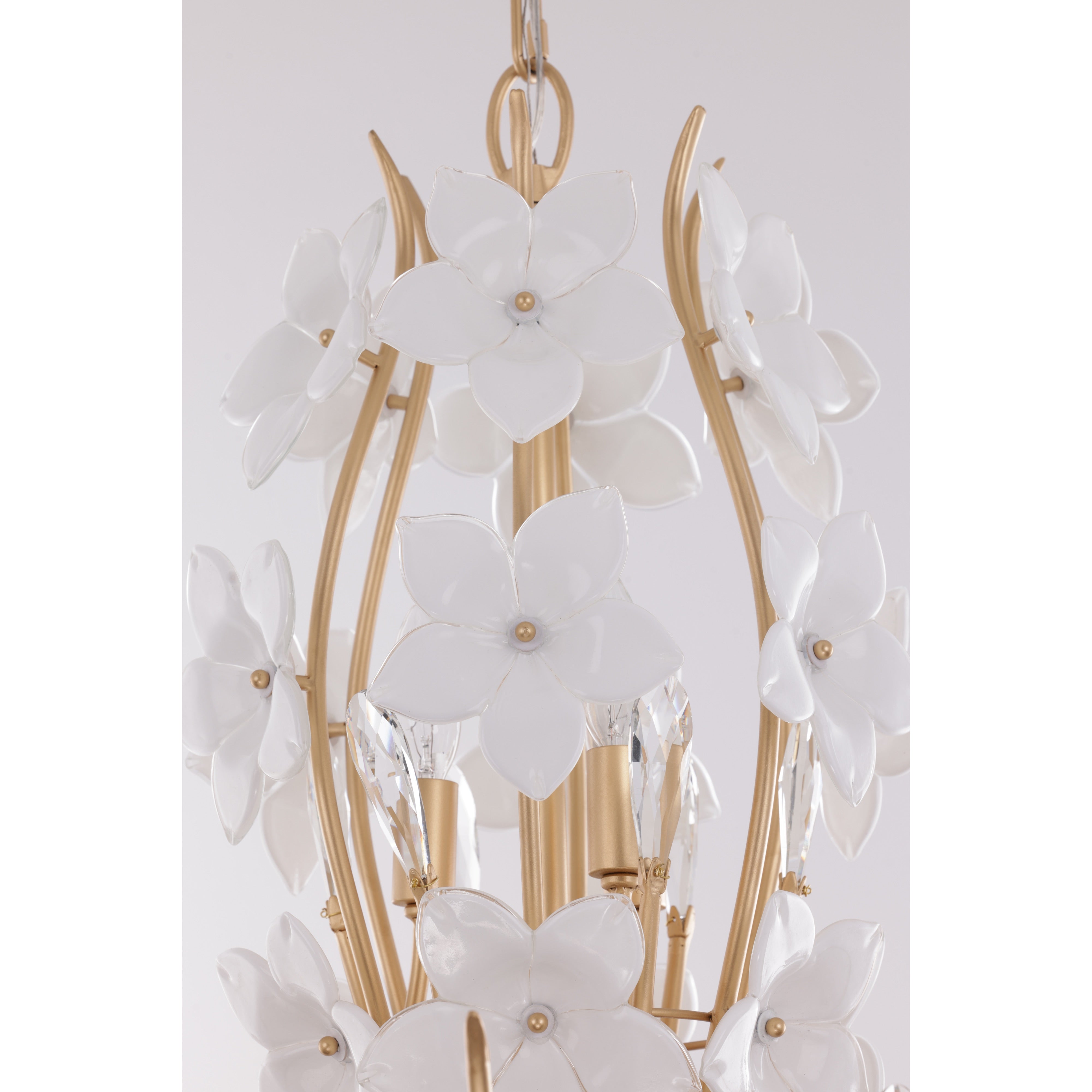 Petal Court 9 Light Chandelier - French Gold