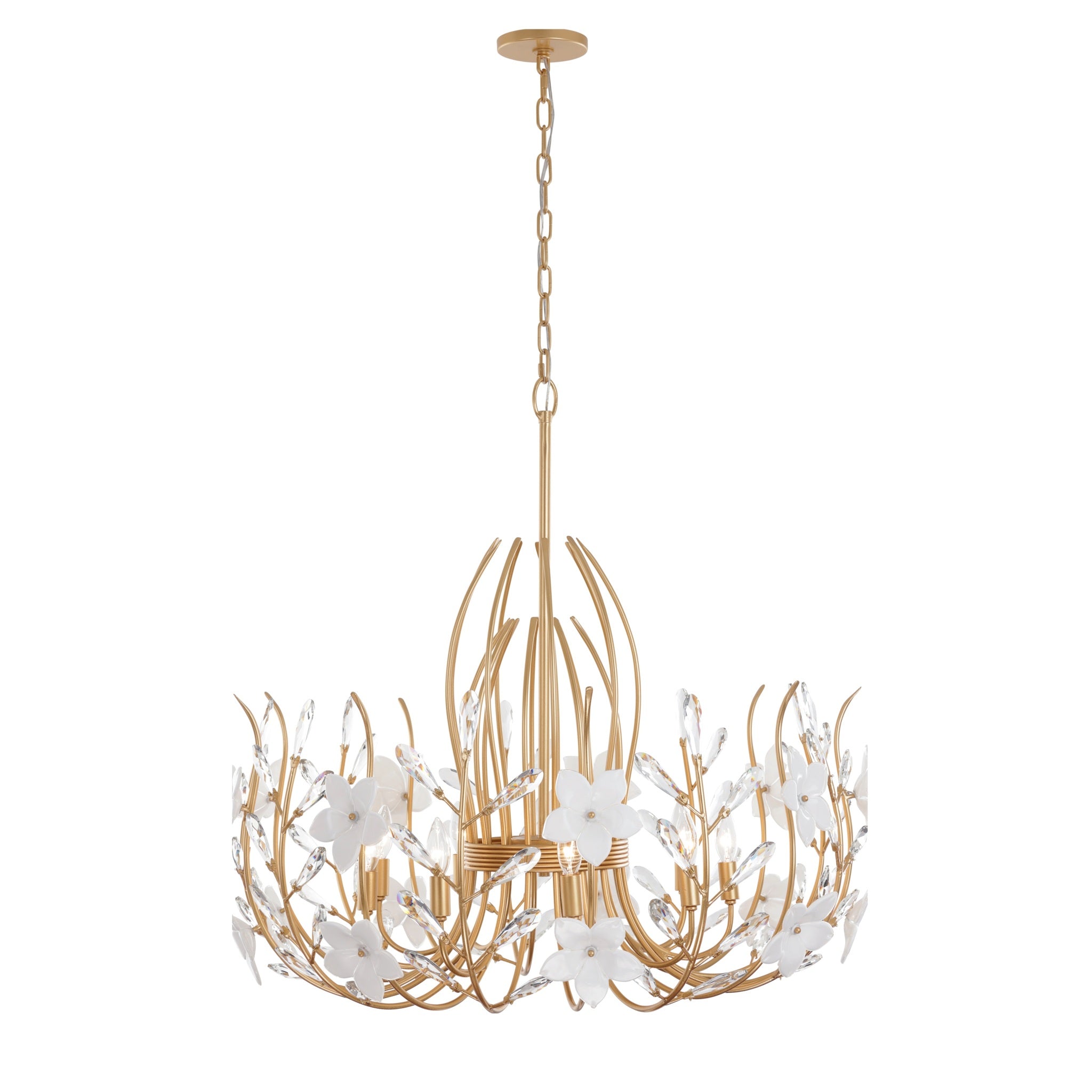 Petal Court 9 Light Pendant