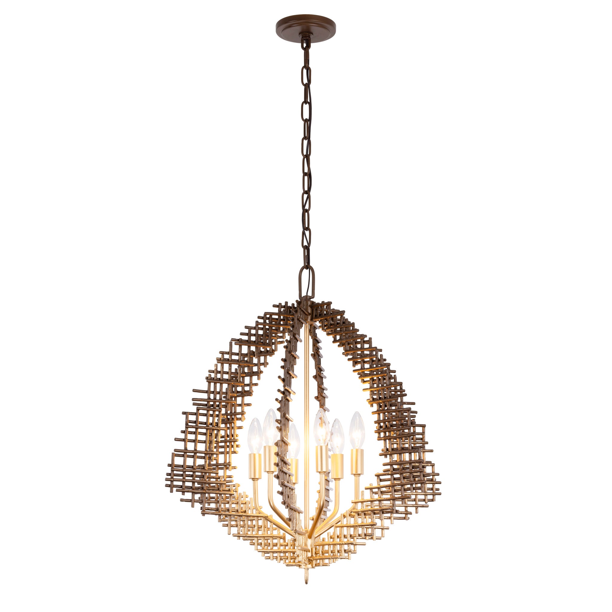 Construct 6 Light Pendant