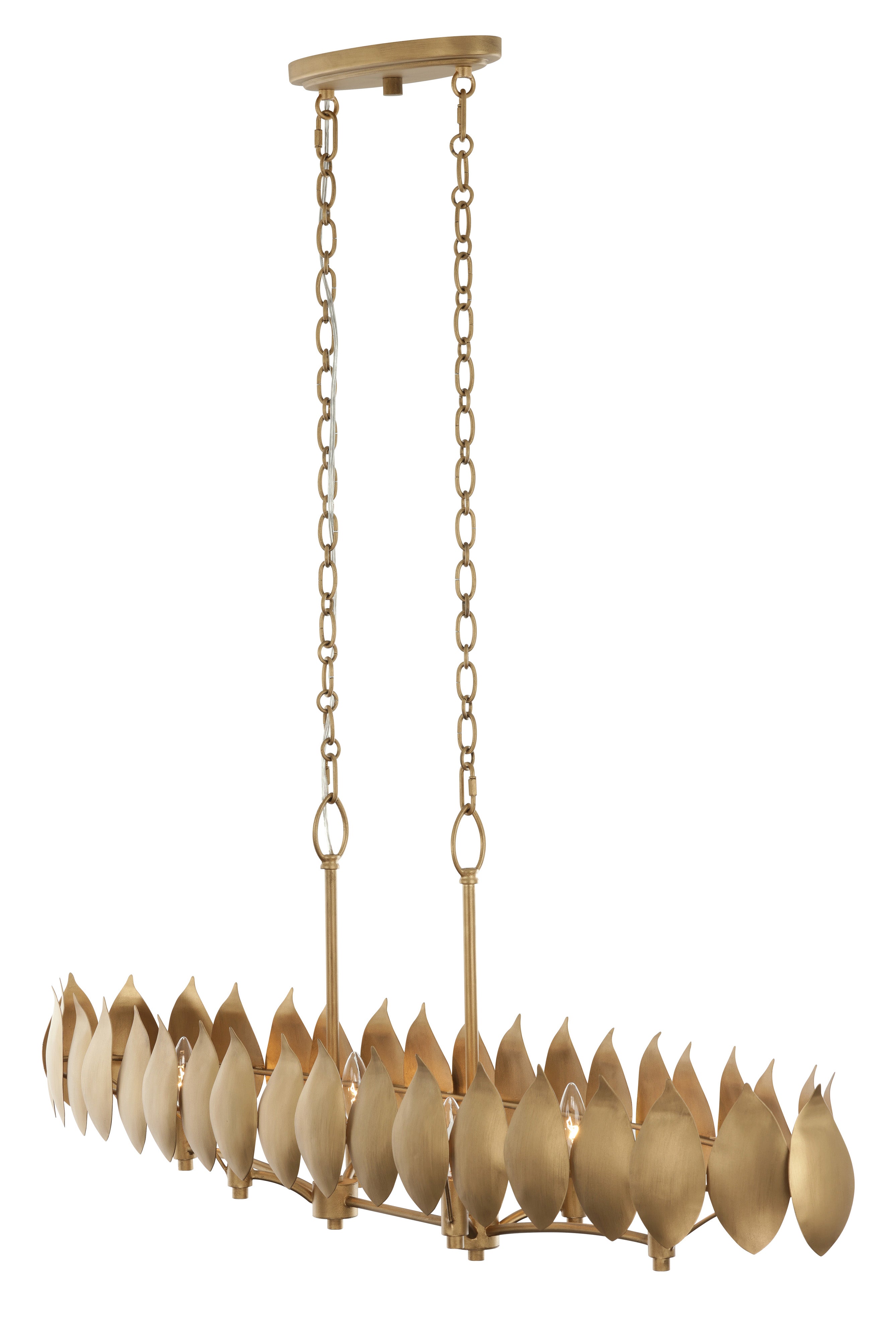 Petal Reign 6 Light Linear - Brass Kisser