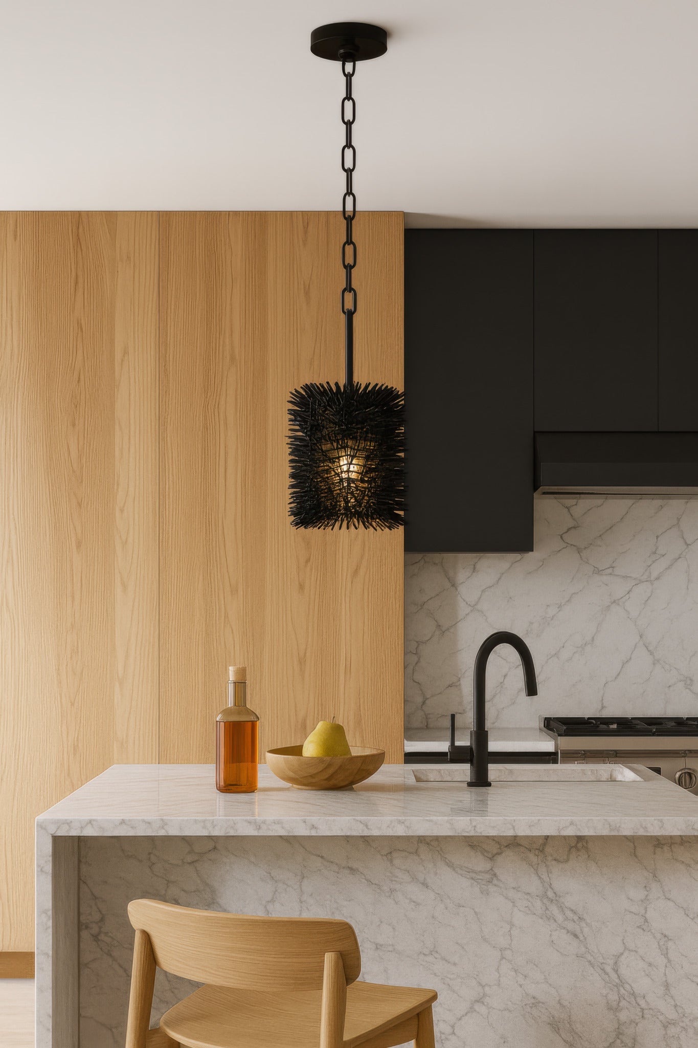 Urchin 1 Light Cylinder Mini Pendant