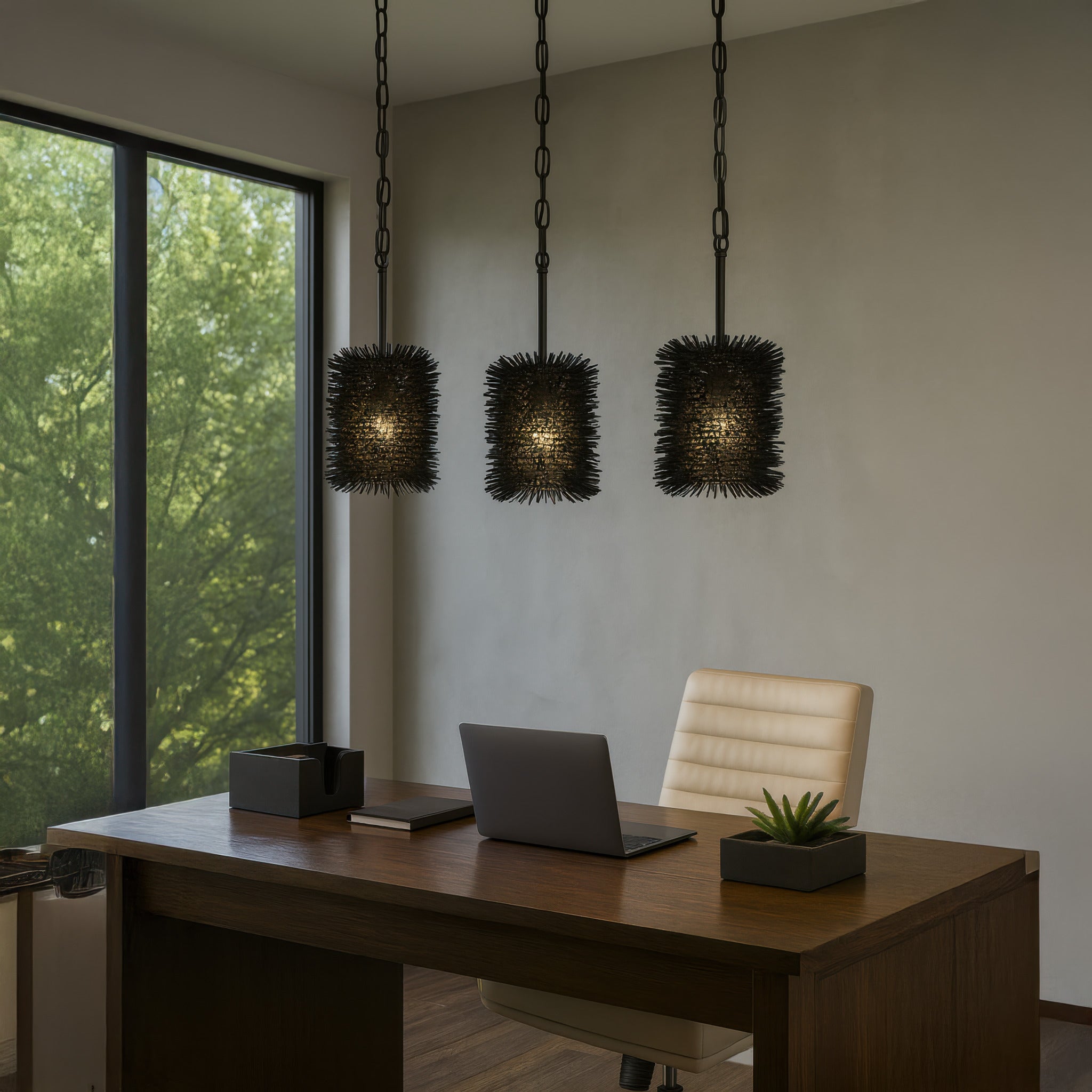 Urchin 1 Light Cylinder Mini Pendant