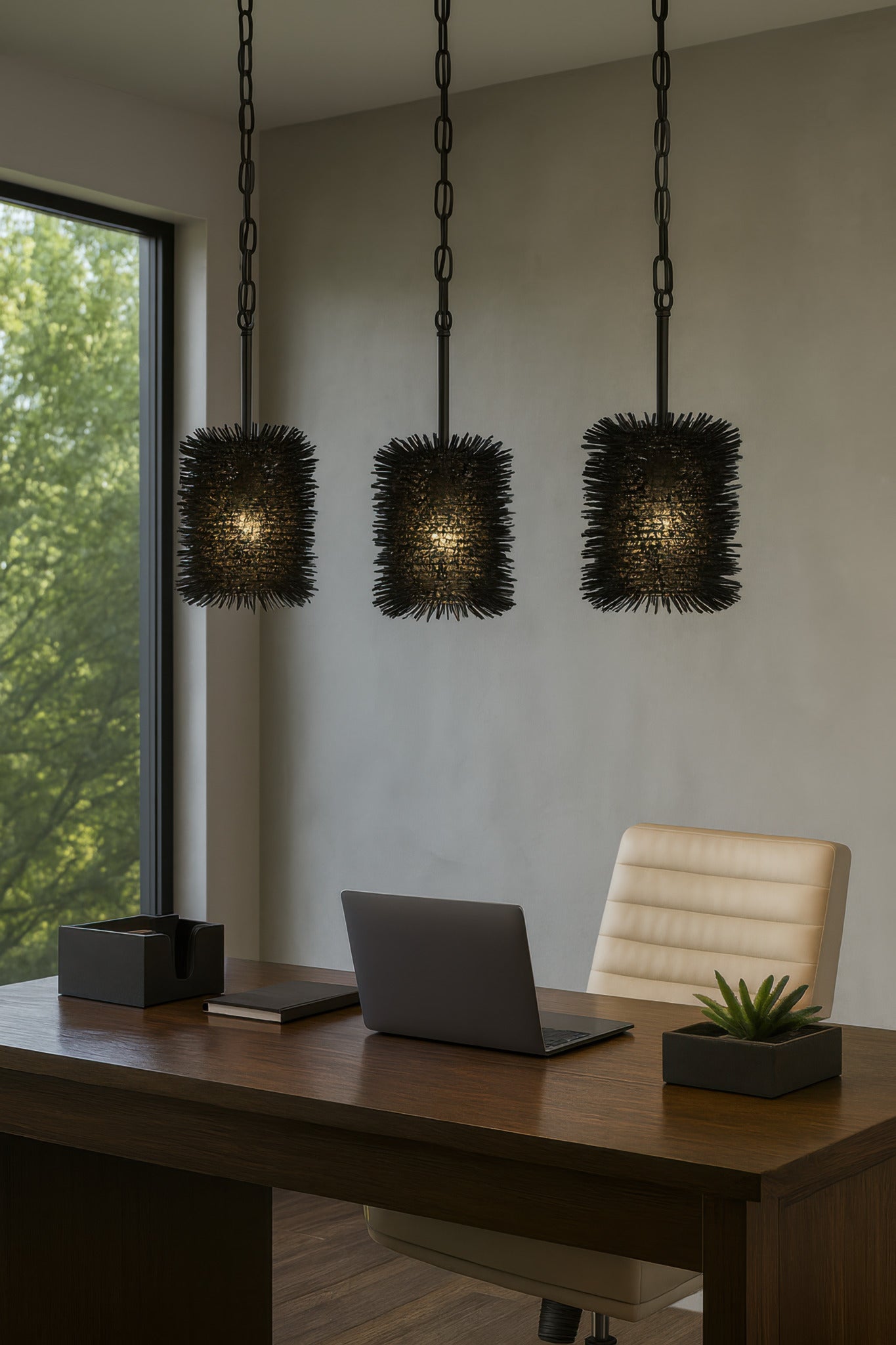 Urchin 1 Light Cylinder Mini Pendant