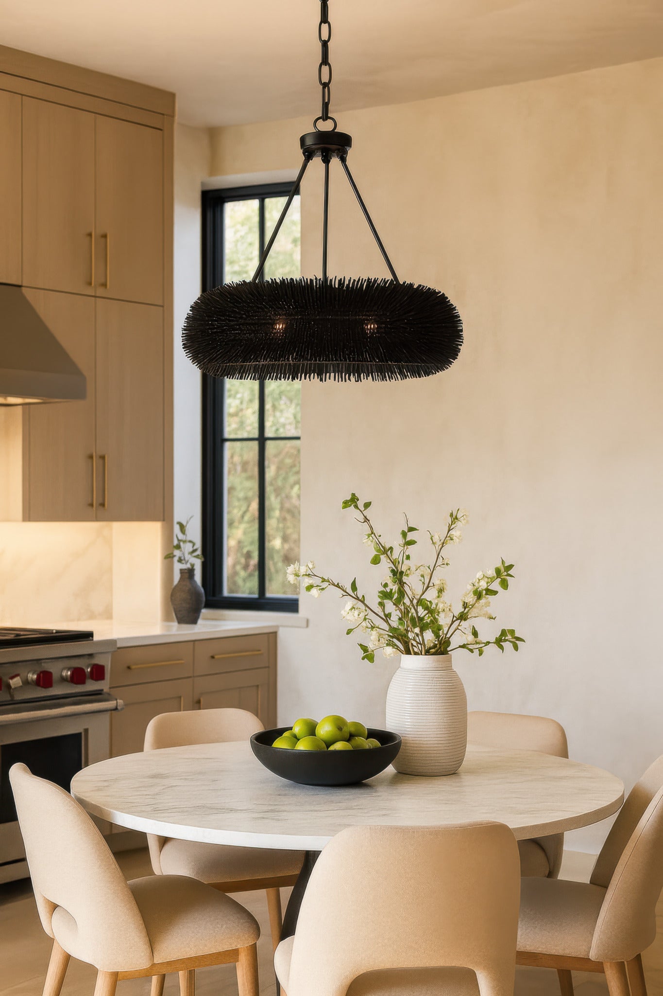 Urchin 6 Light Pendant - Black