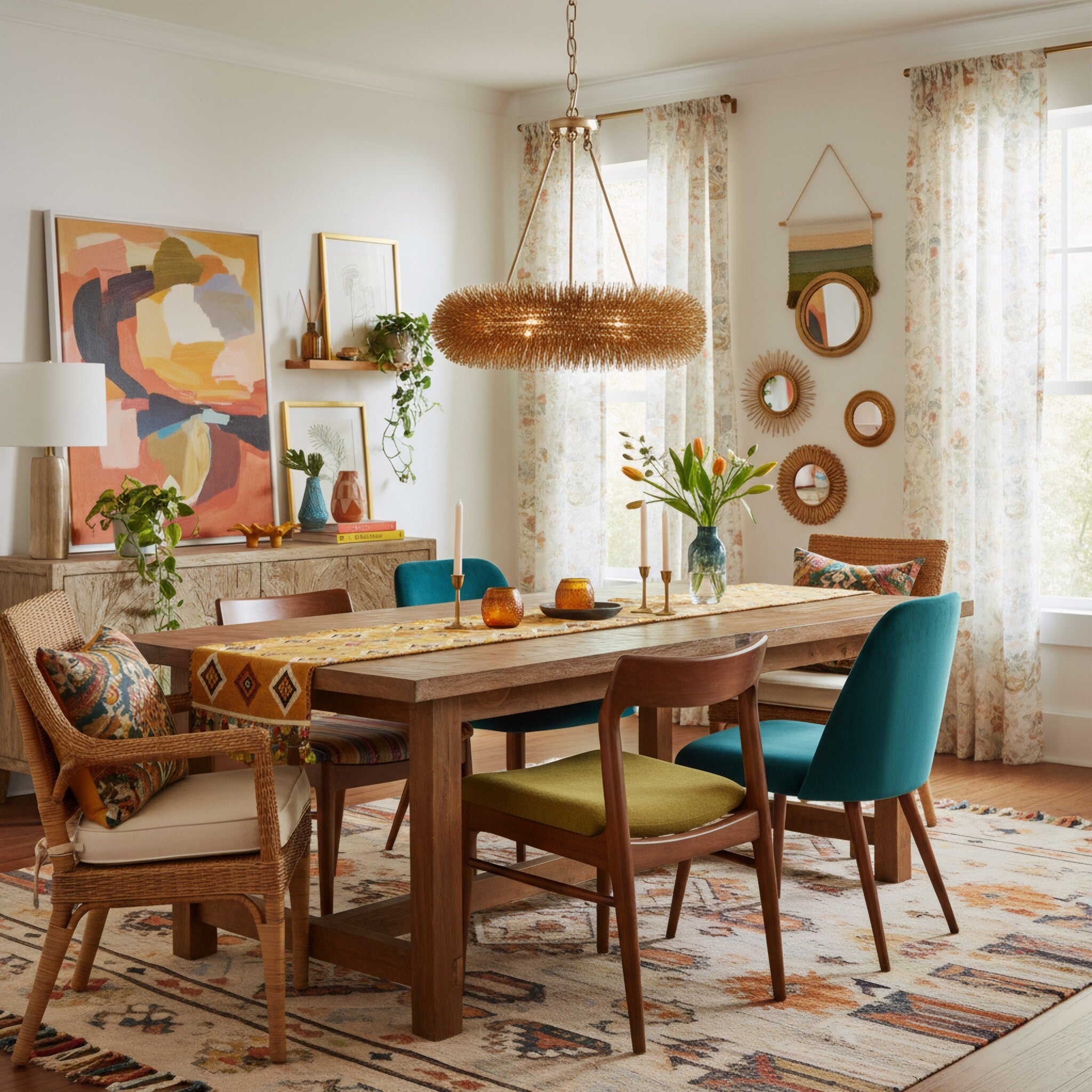 Urchin 6 Light Pendant - Gold