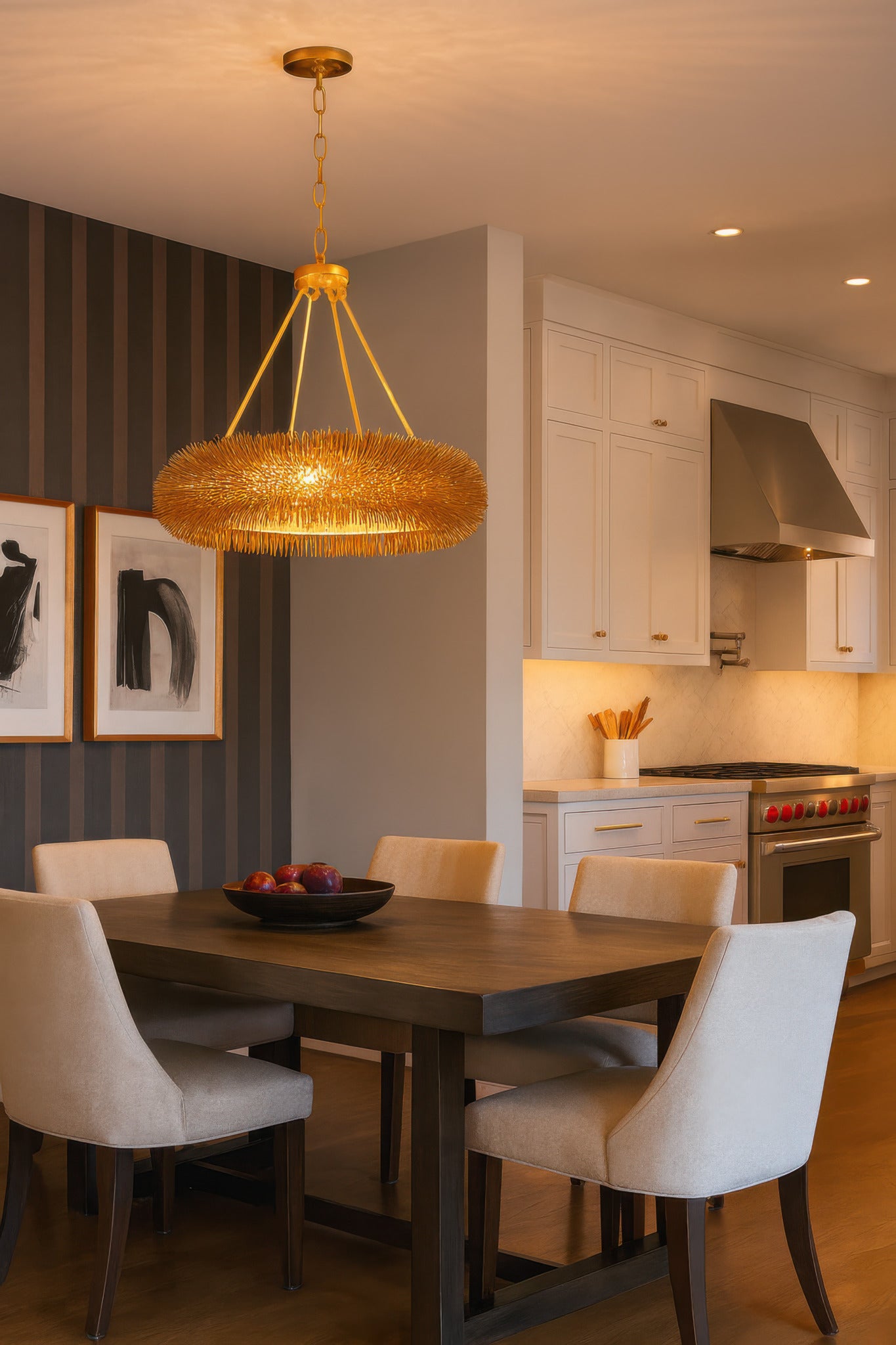 Urchin 6 Light Pendant - Gold