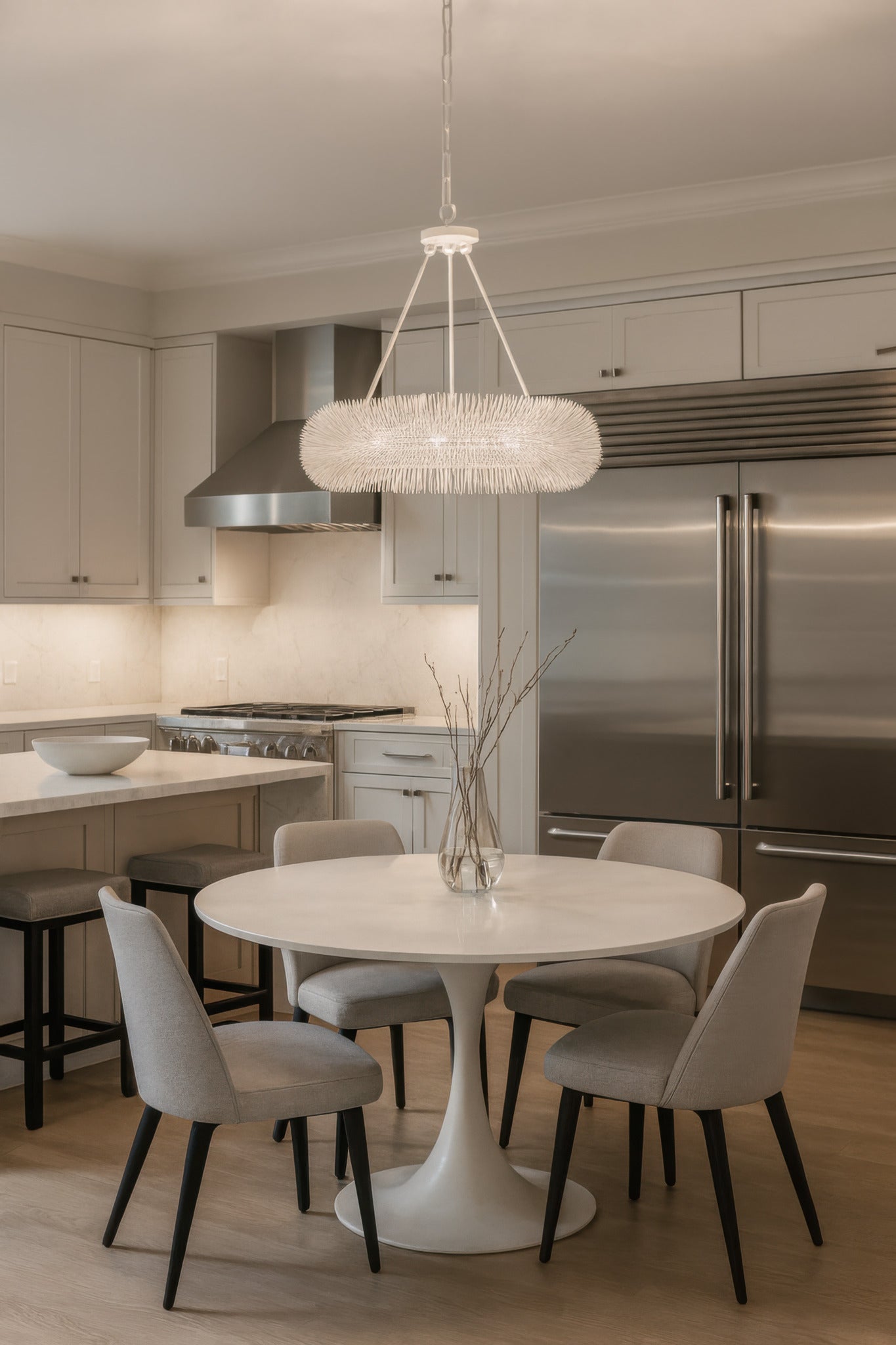 Urchin 6 Light Pendant - White