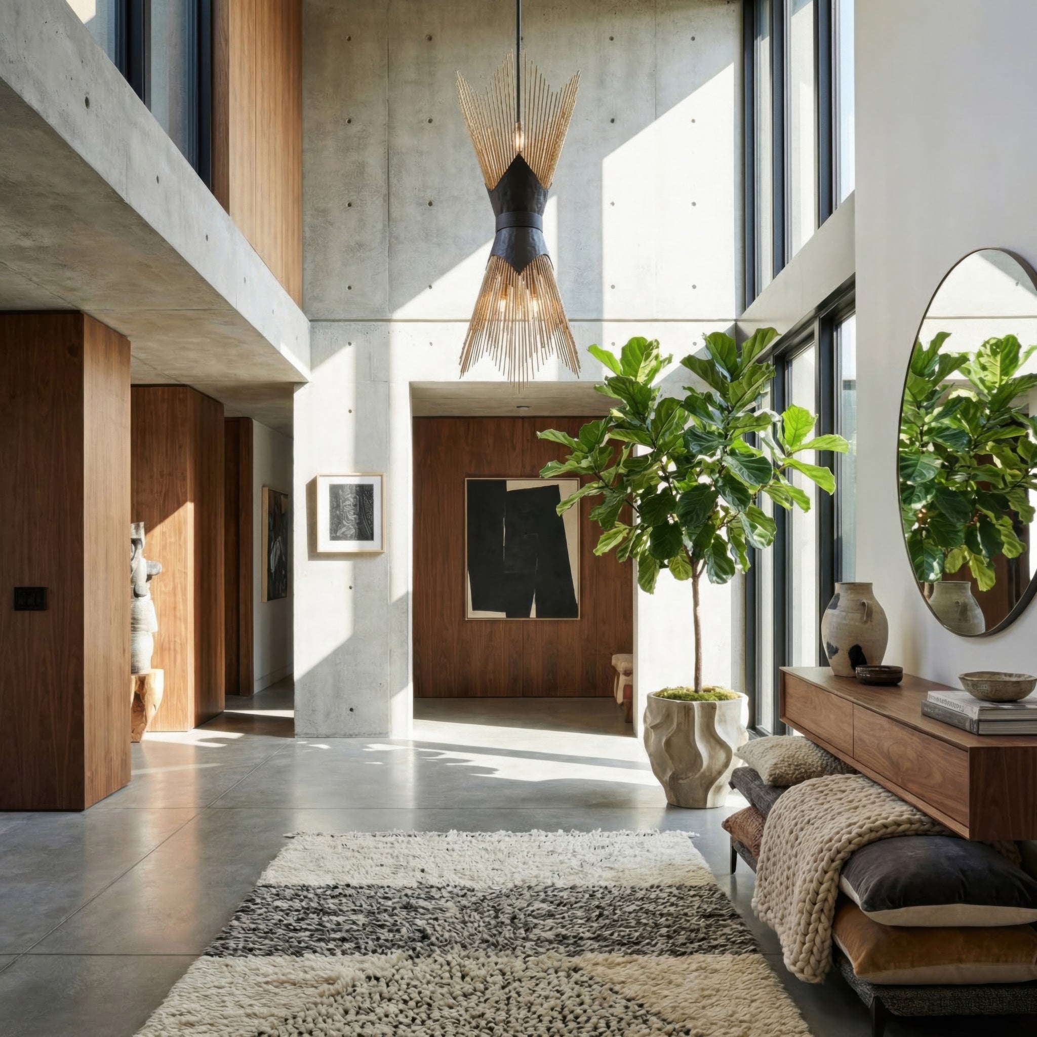 Aristocrat 4 Light Foyer - Dark Bronze / French Gold