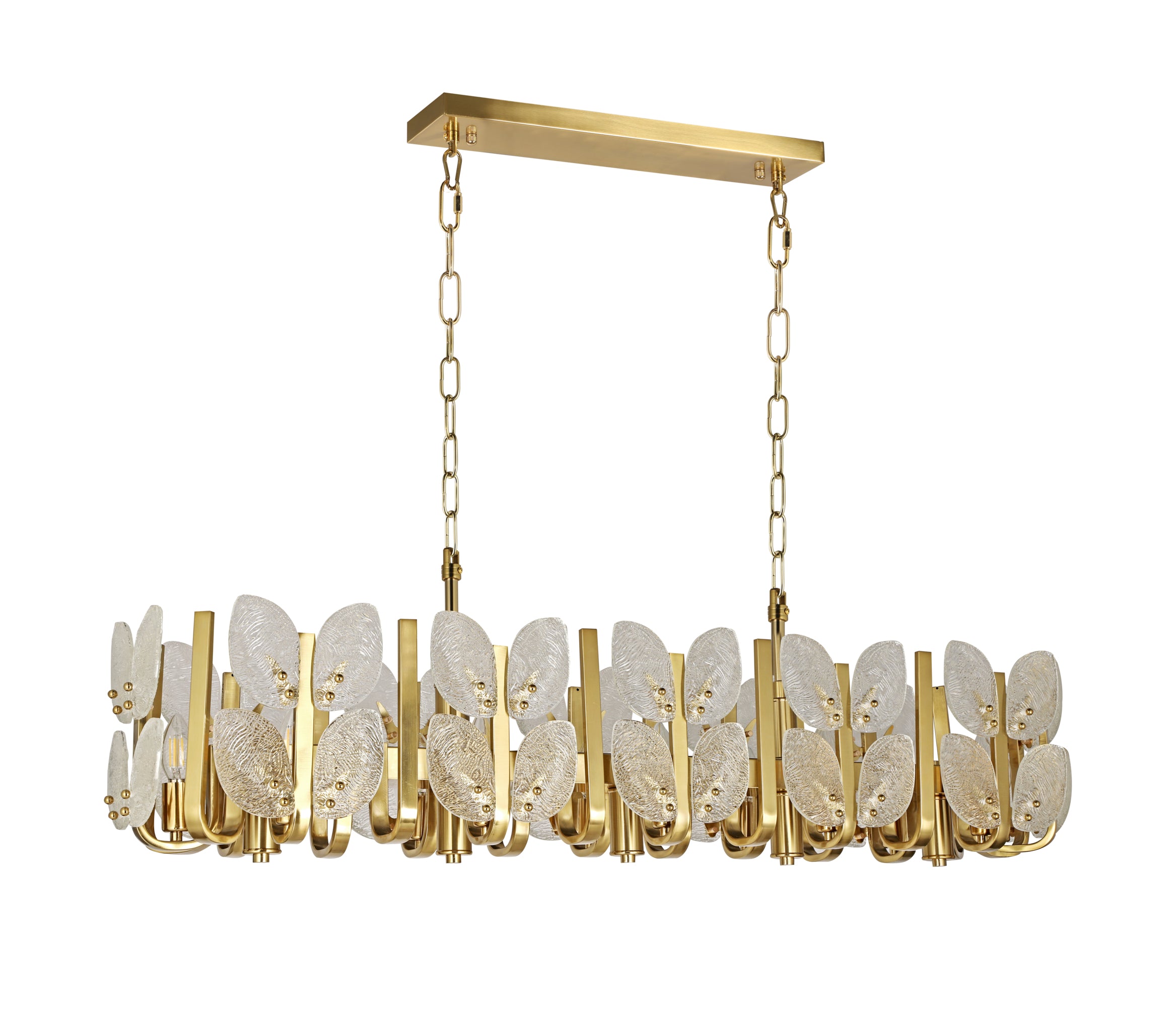 Brass Tax 12 Light Linear Chandelier