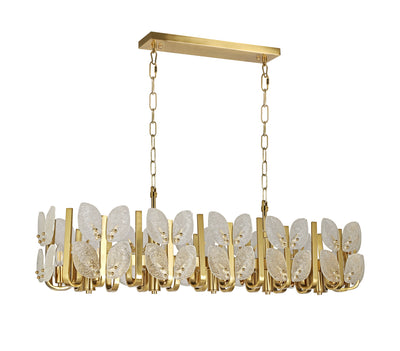 Brass Tax 12 Light Linear Chandelier