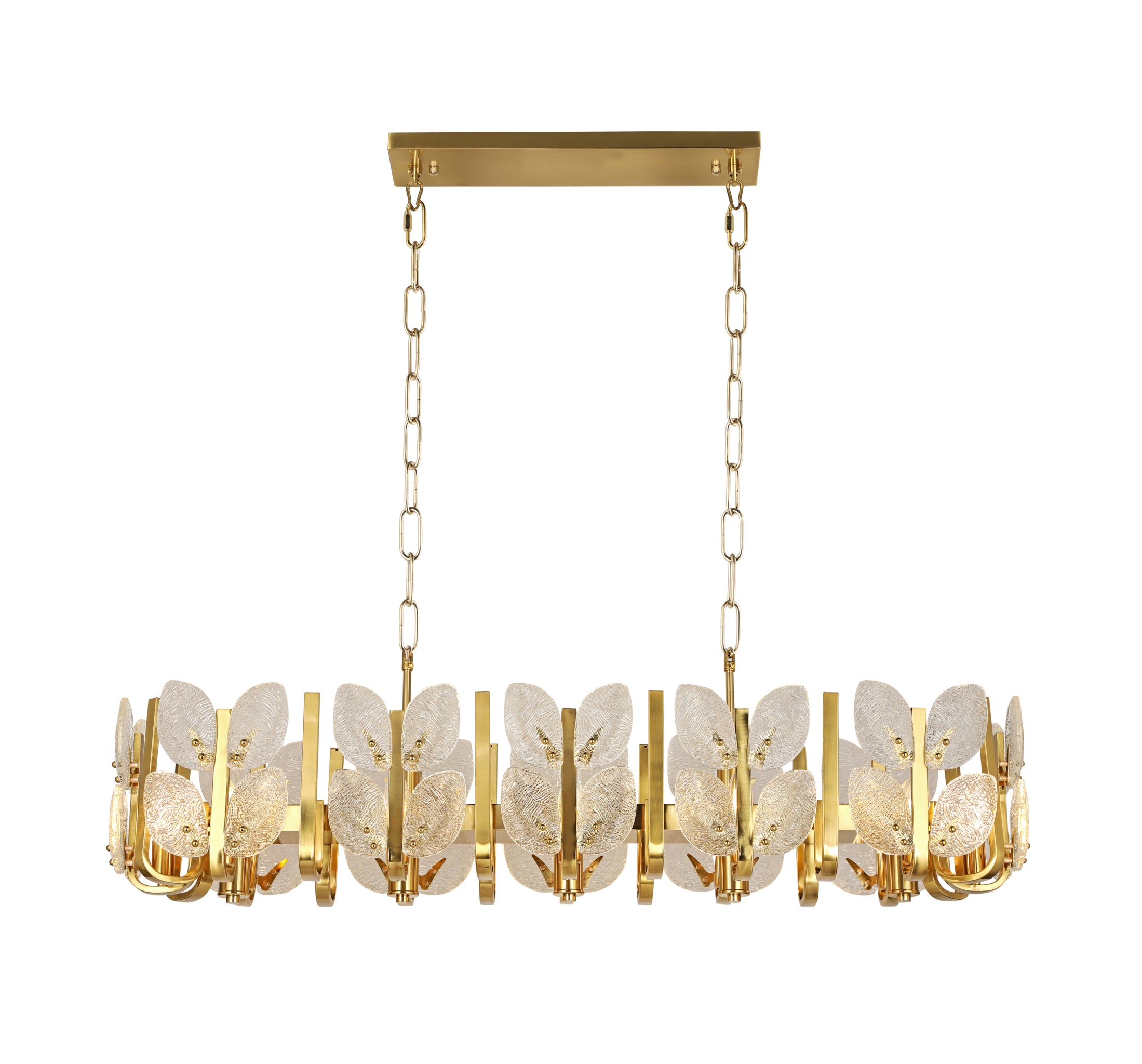Brass Tax 12 Light Linear Chandelier