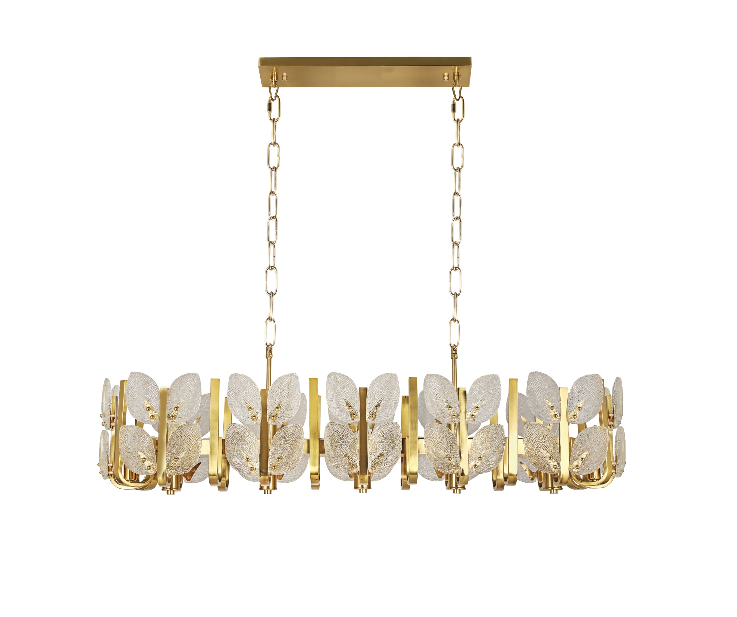 Brass Tax 12 Light Linear Chandelier