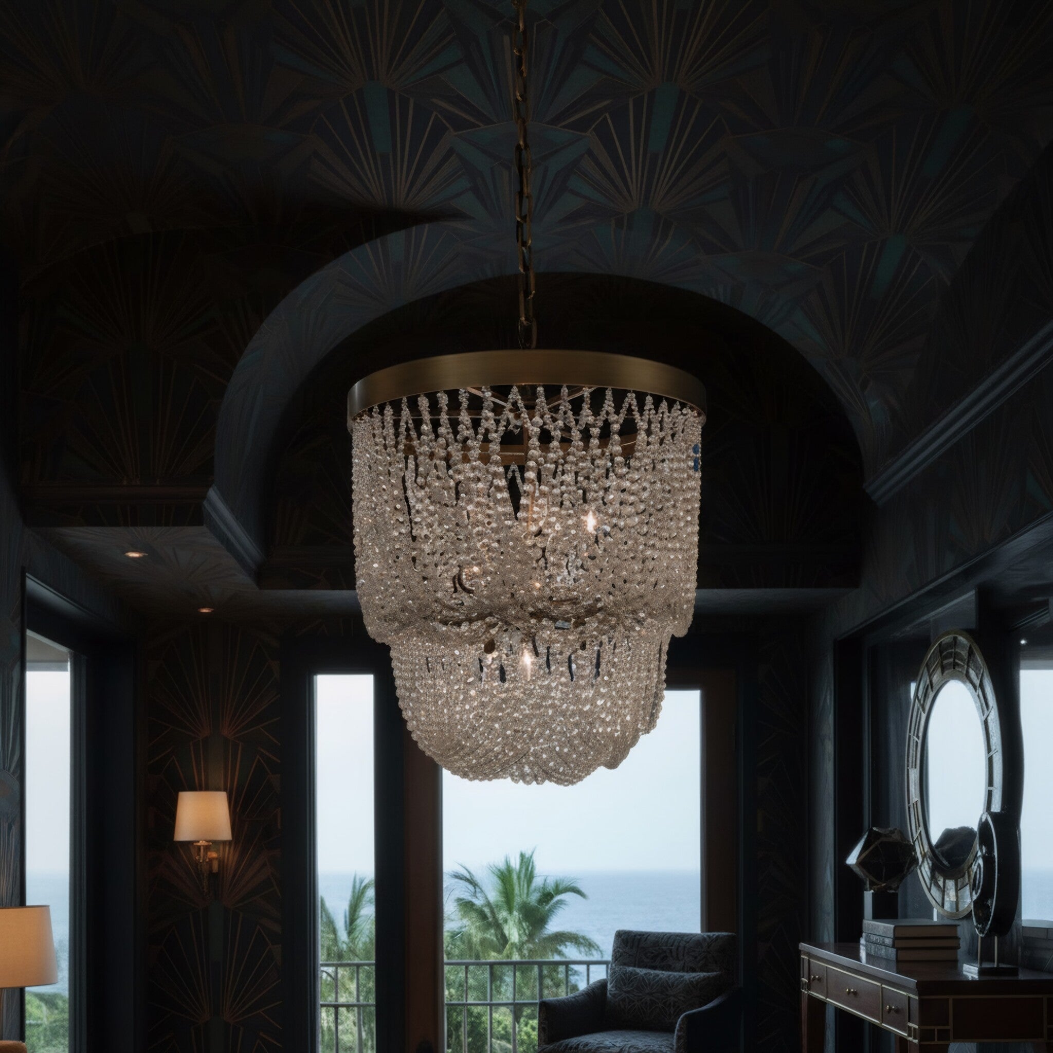 Solaire 6-lt Pendant - Antique Bronze