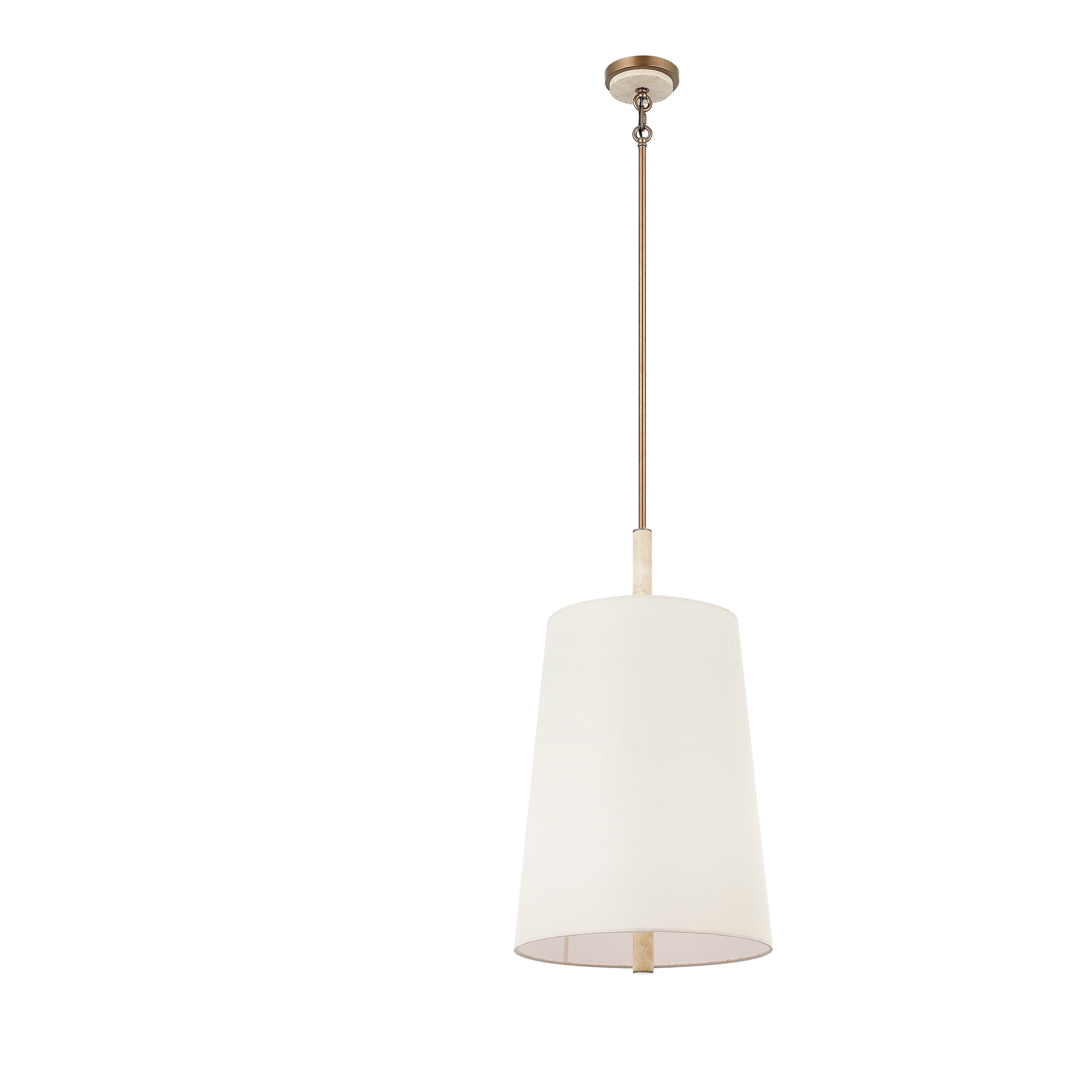 Rockford 6 Light Foyer and Entryway Pendant - Brontourage/Travartine