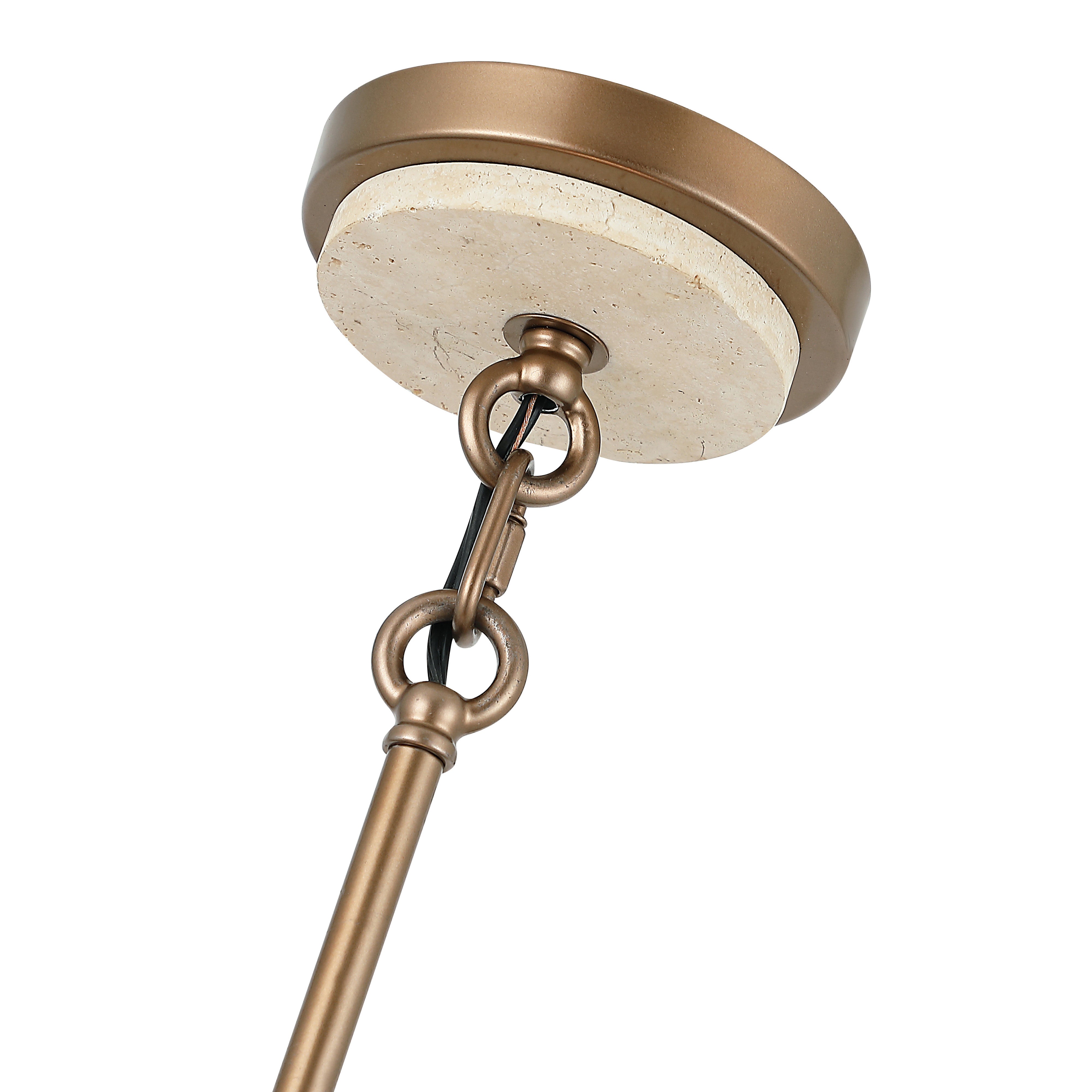 Rockford 6 Light Foyer and Entryway Pendant - Brontourage/Travartine